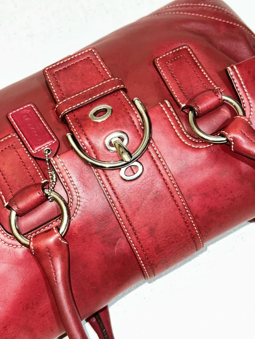 Coach Coach Shoulder bag burgundy leather Size ONE SIZE - 3 Thumbnail