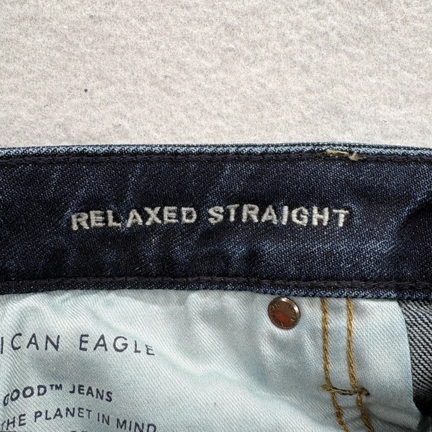 American Eagle Outfitters American Eagle AirFlex+ Jeans Mens 32x30 Blue Distressed Denim Size US 32 / EU 48 - 5 Thumbnail