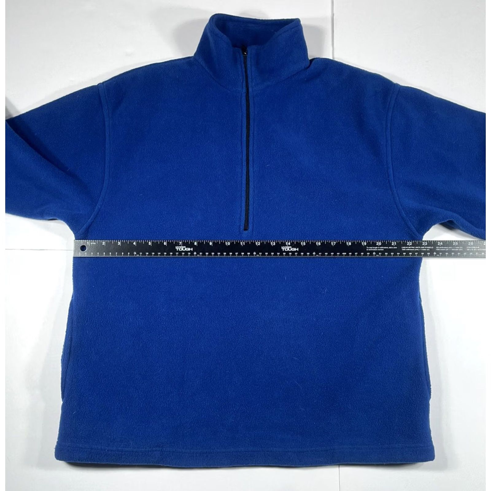 Vintage Rocky Mountain Sportswear Mens S Small Blue 1/4 Zip Fleece Pullover Sweater Size US S / EU 44-46 / 1 - 4 Thumbnail