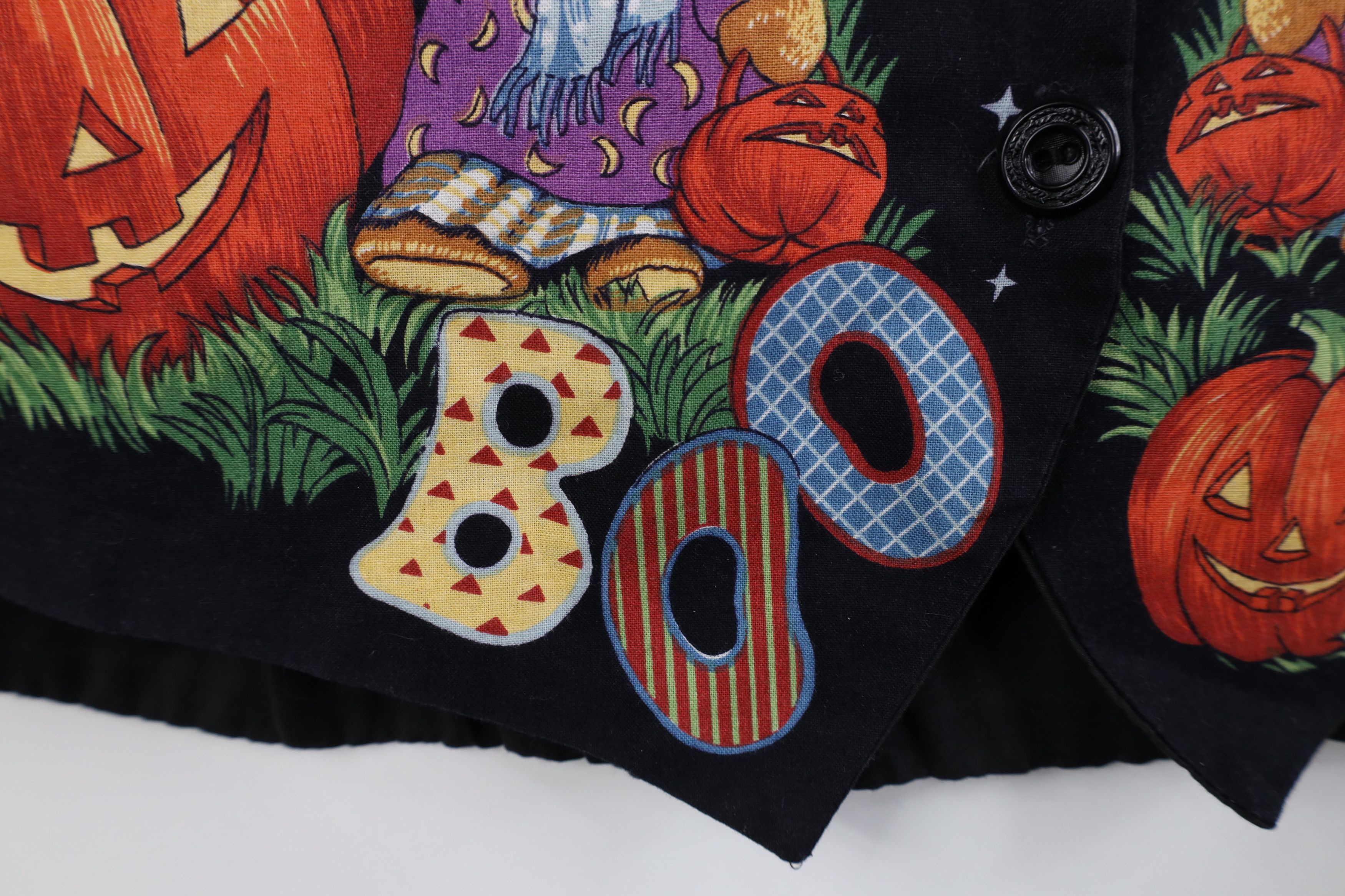 Vintage Vintage 90s Streetwear Halloween Pumpkin Witch Vest Jacket Size XL / US 12-14 / IT 48-50 - 5 Thumbnail