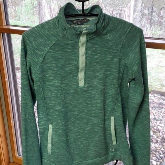 Avalanche Avalanche 1/4 Snap Closure Embroudered Sz S. LS Green Pullov Size S / US 4 / IT 40 - 2 Thumbnail