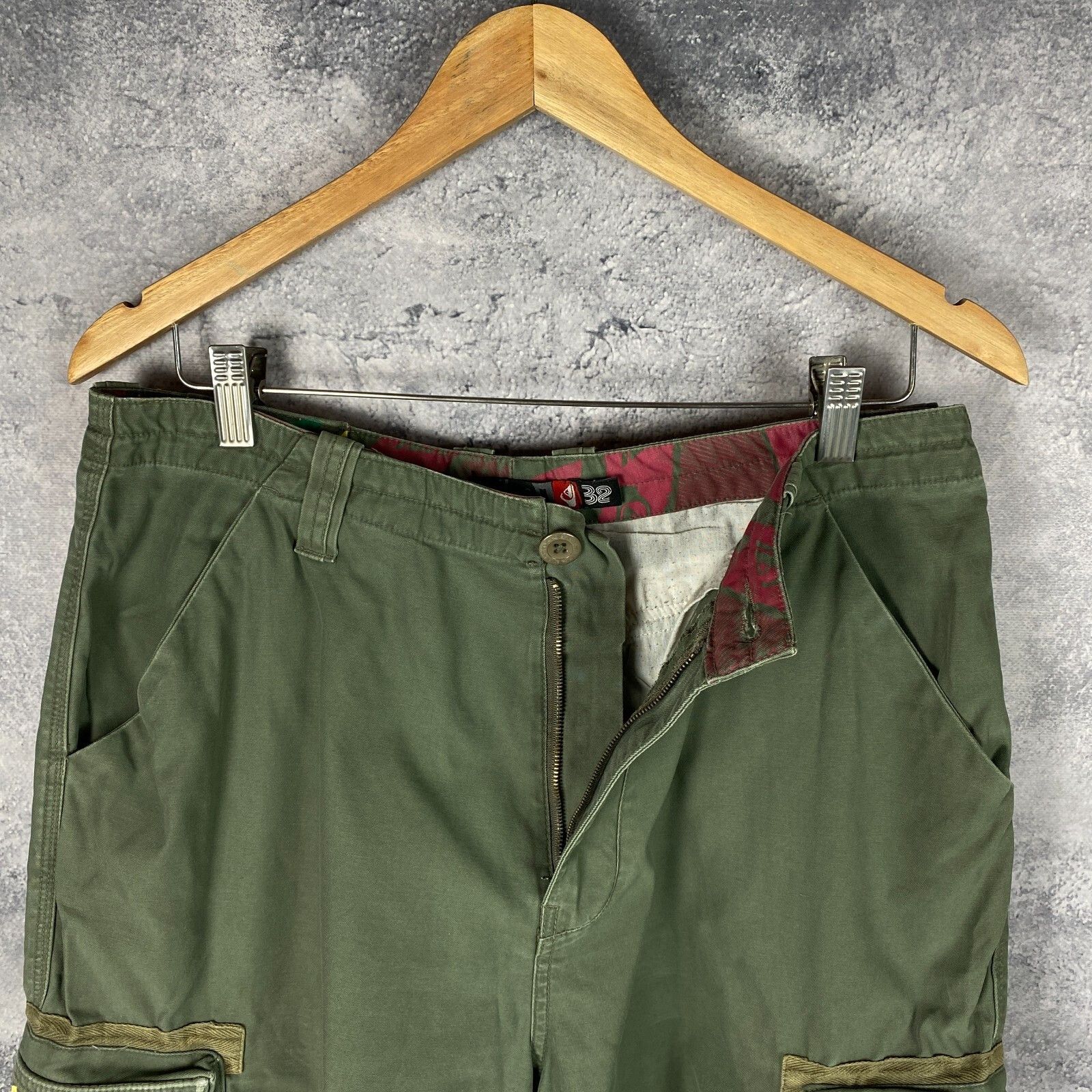 Quiksilver Quiksilver Cargo Shorts Men's Size 32 Green ` Size US 32 / EU 48 - 6 Thumbnail