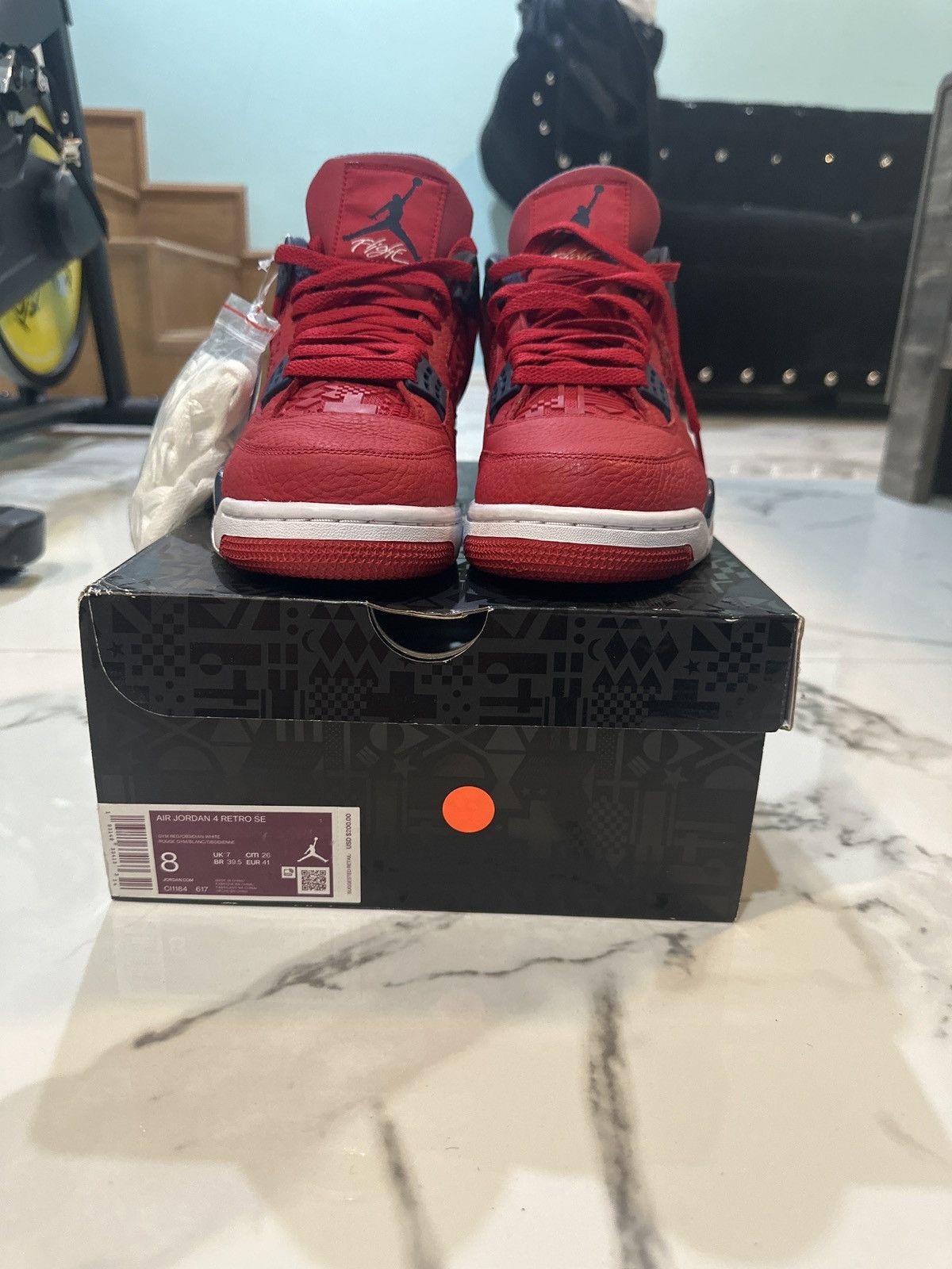 Jordan Brand × Nike Jordan 4 Fiba Size US 8 / EU 41 - 3 Thumbnail