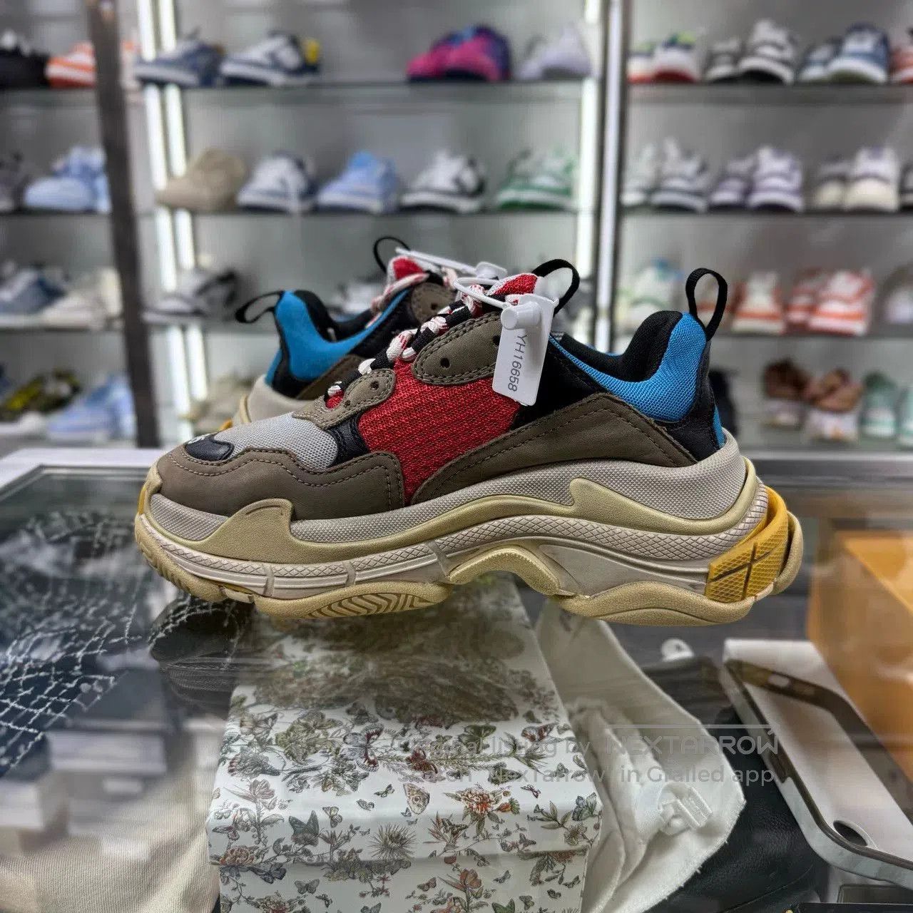 Balenciaga balenciaga triples red blue dad sneakers. Size US 5 / EU 37 - 3 Thumbnail