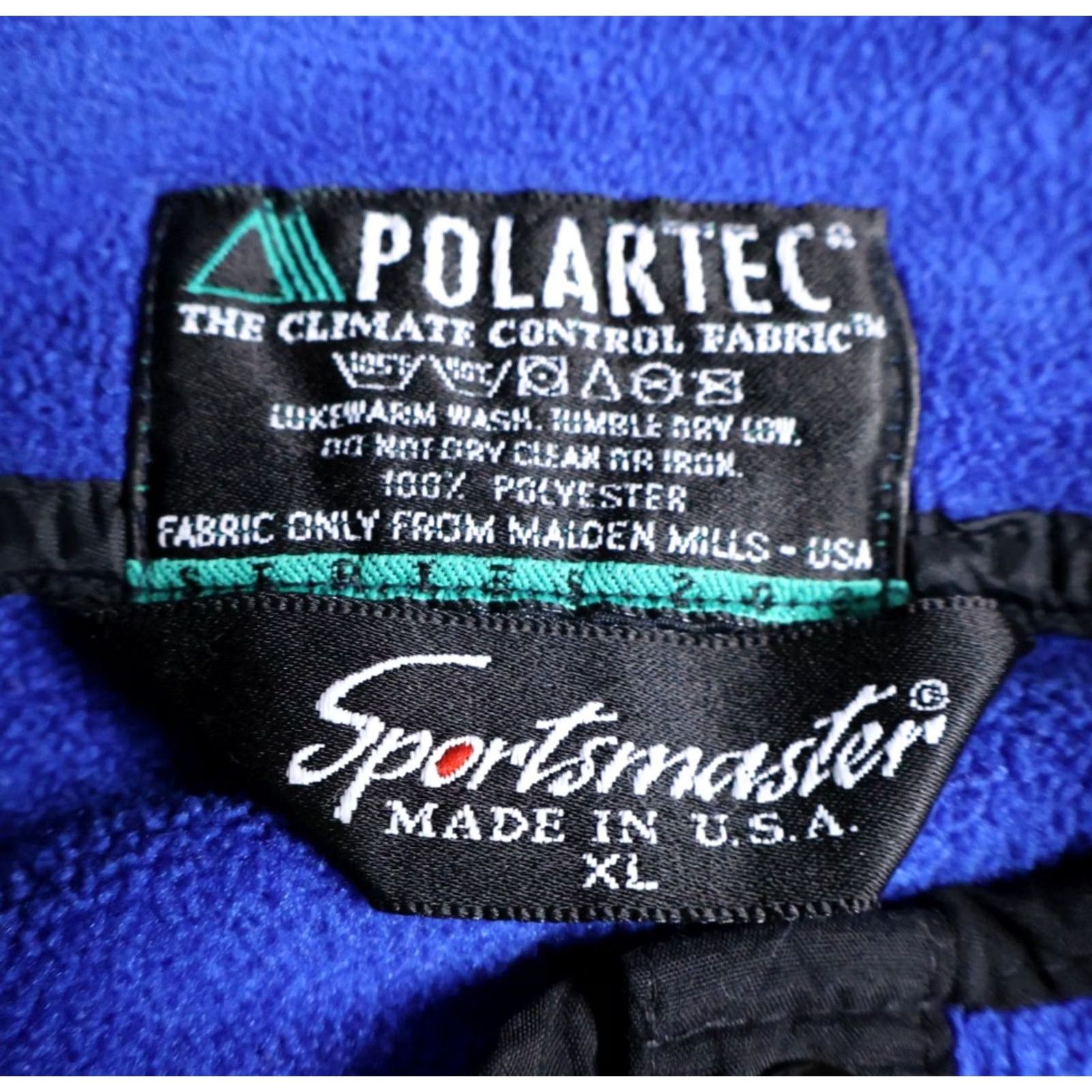 Vintage VINTAGE Sportsmaster Jacket XL Blue Snap T Polartec Fleece Pullover Men’s 90s USA Made Size US XL / EU 56 / 4 - 3 Thumbnail