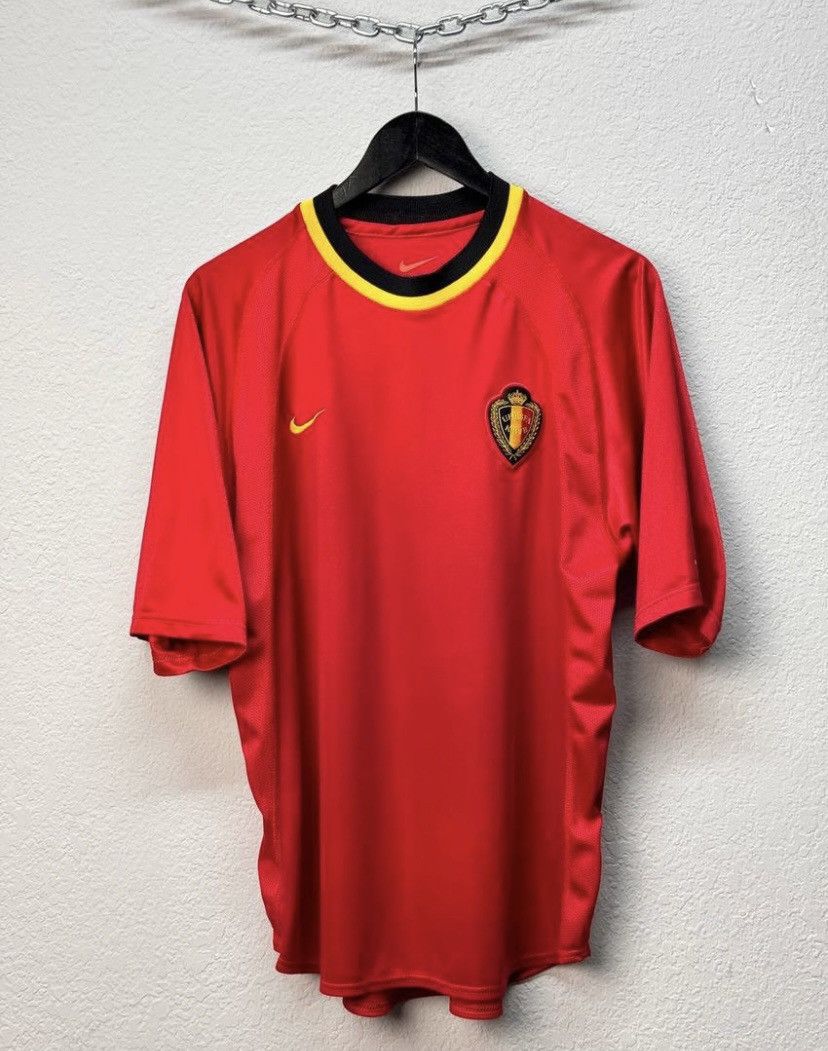 Vintage Soccer Jersey Nike Belgium 2000 Size US M / EU 48-50 / 2 - 5 Thumbnail