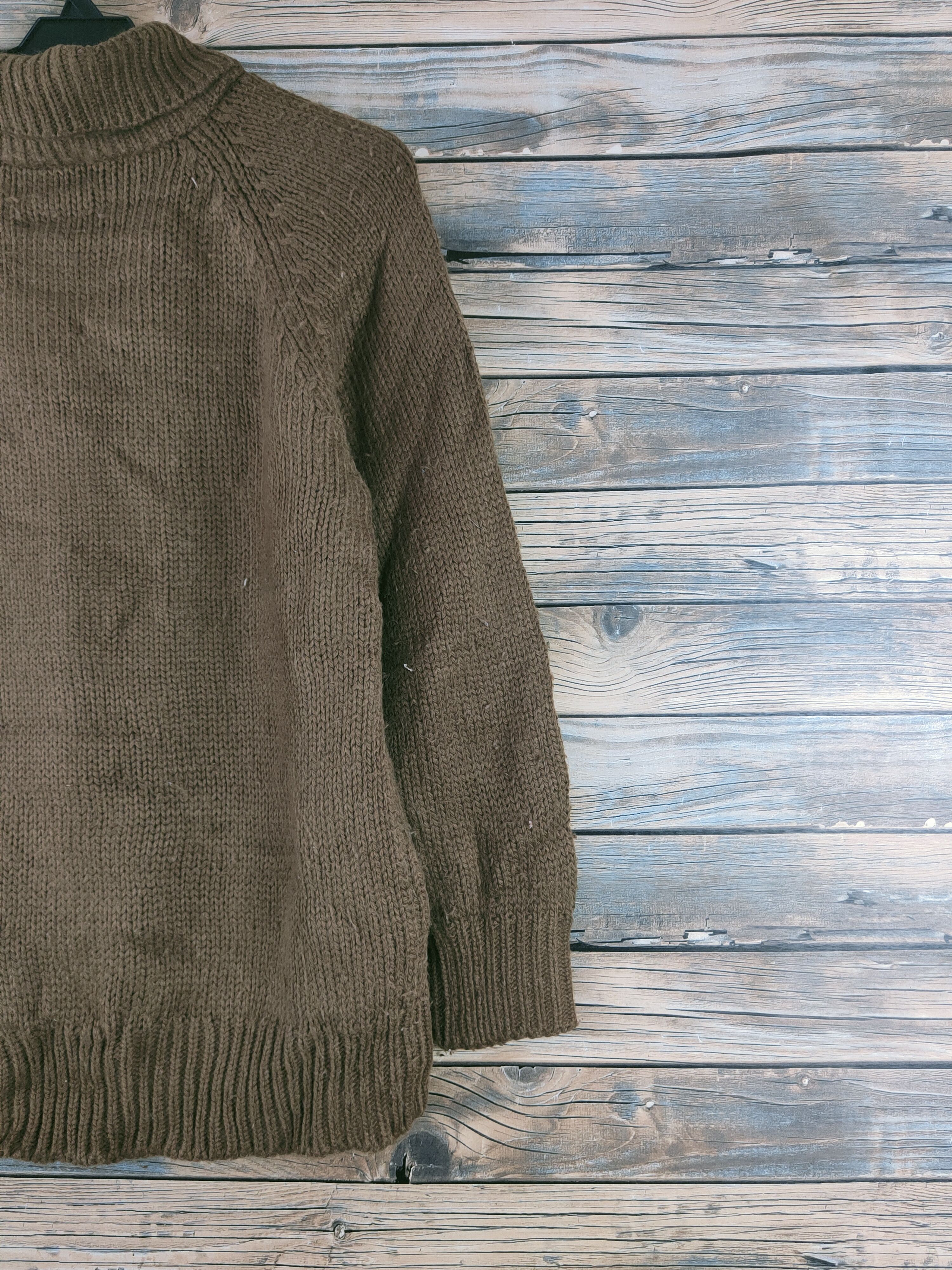 Japanese Brand DL Joky Gal Olive Knitwear Cardigan #46-392 Size M / US 6-8 / IT 42-44 - 10 Thumbnail