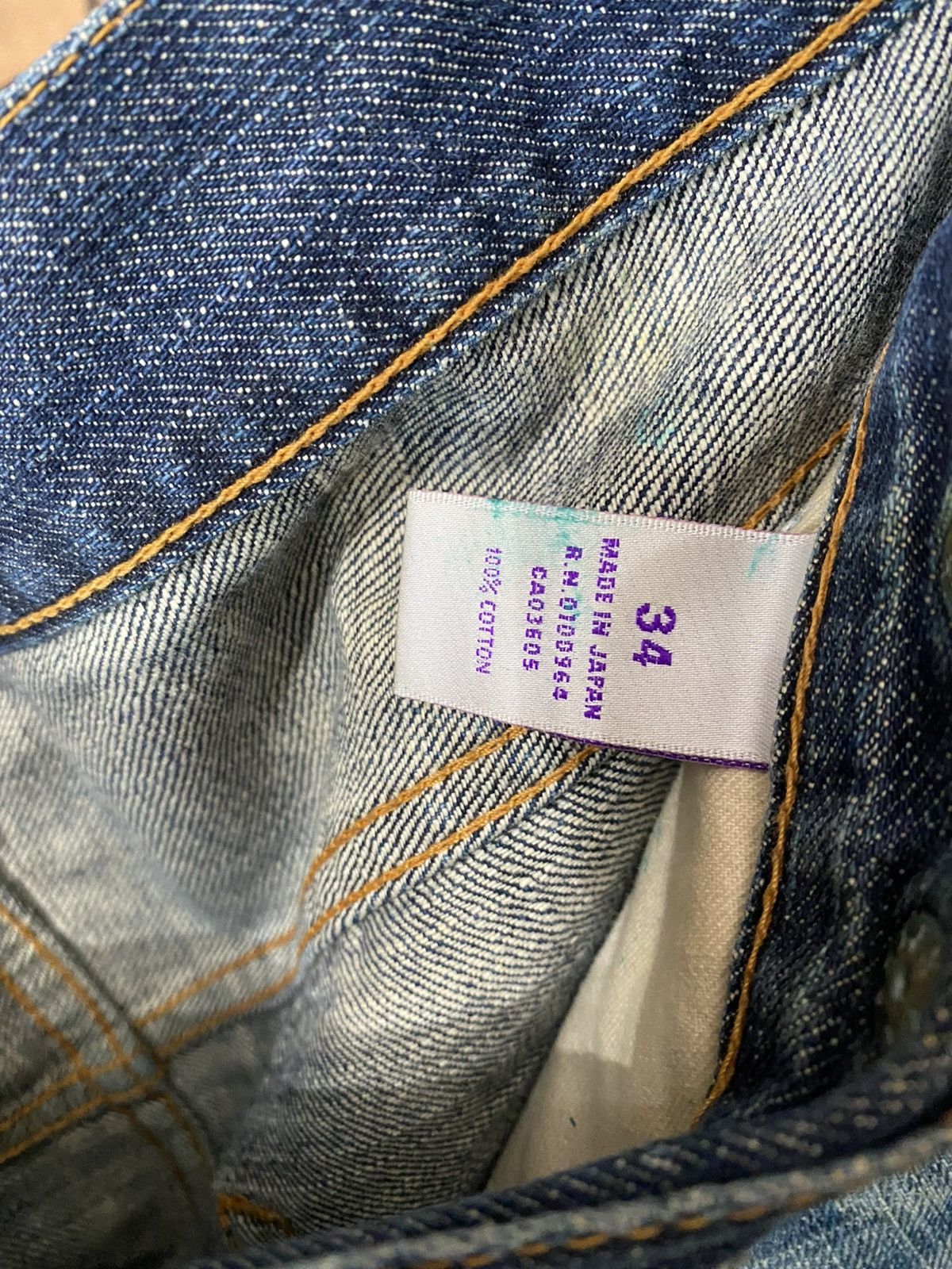 Prps $482 OG PRPS JAPAN DISTRESSED JEANS DENIM SLIM DISTRESSED Size US 34 / EU 50 - 4 Thumbnail