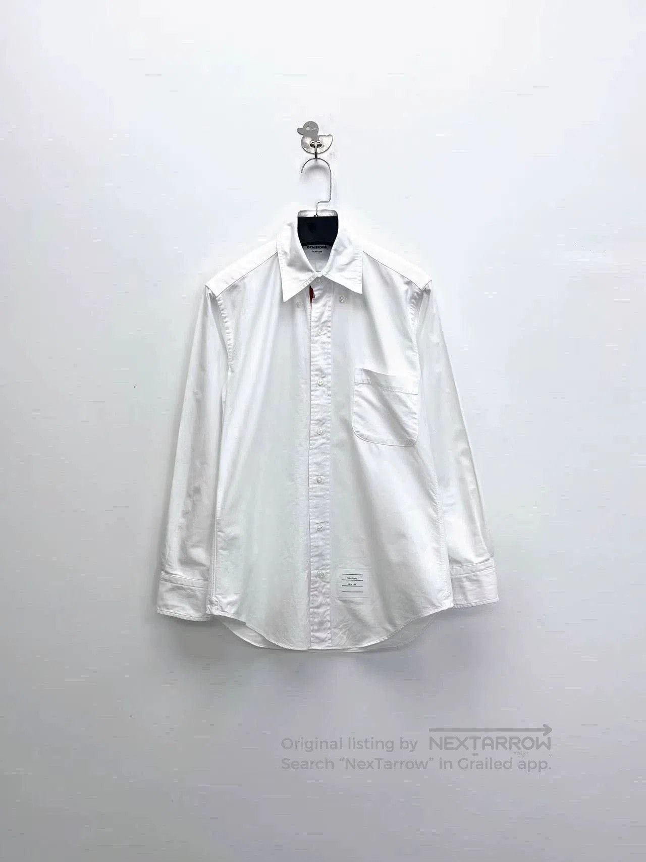 Thom Browne Thom Browne White Oxford Button-Up Shirt. Size US S / EU 44-46 / 1 - 1 Thumbnail