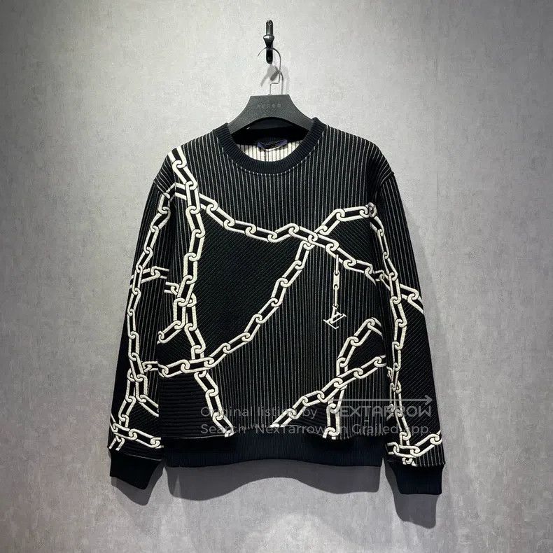Louis Vuitton Louis Vuitton Crew Neck Sweatshirt with Lock Embroidered P Size US XL / EU 56 / 4 - 1 Thumbnail
