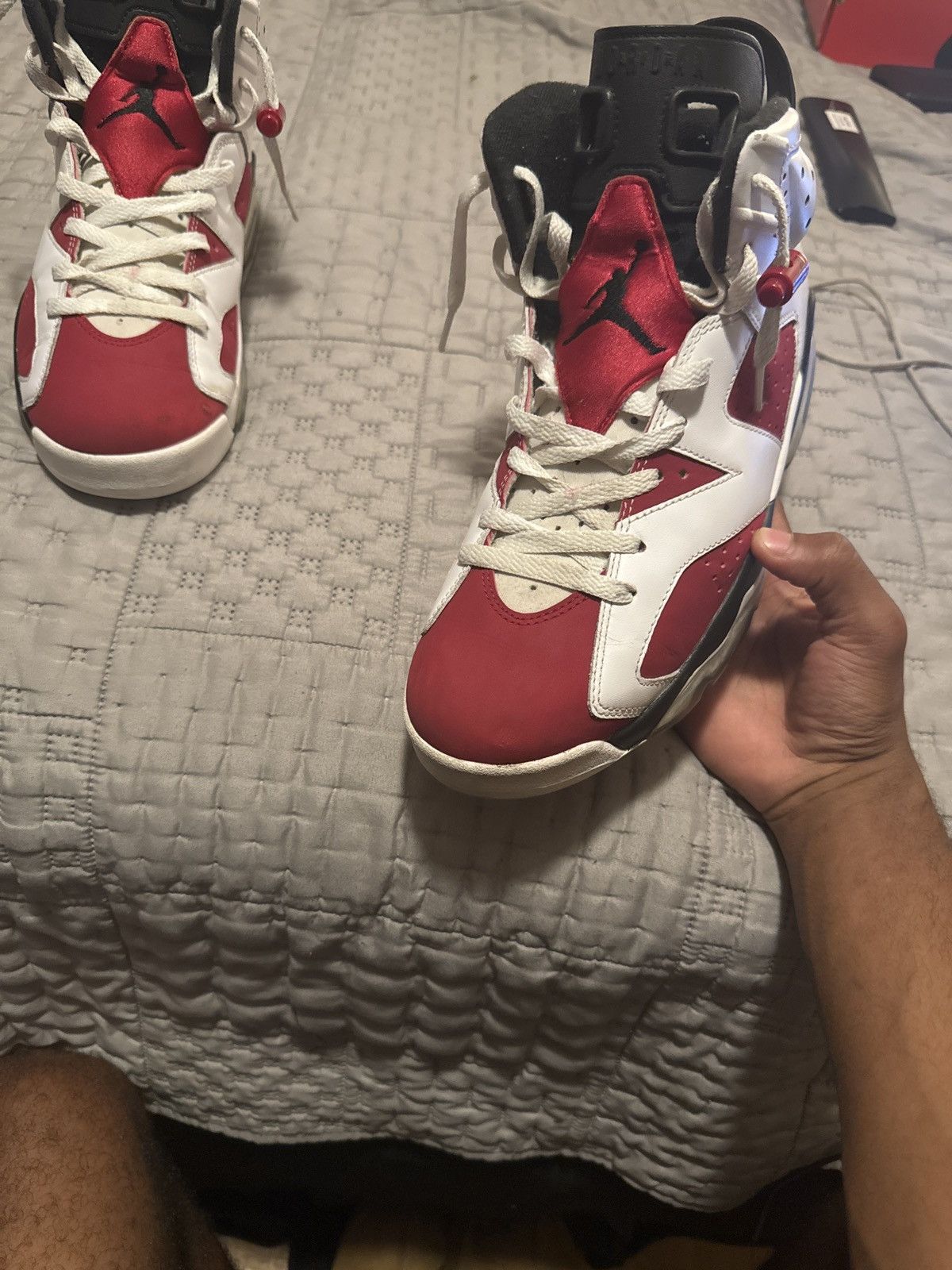 Jordan Brand Jordan 6 Carmine Size US 10.5 / EU 43-44 - 3 Thumbnail