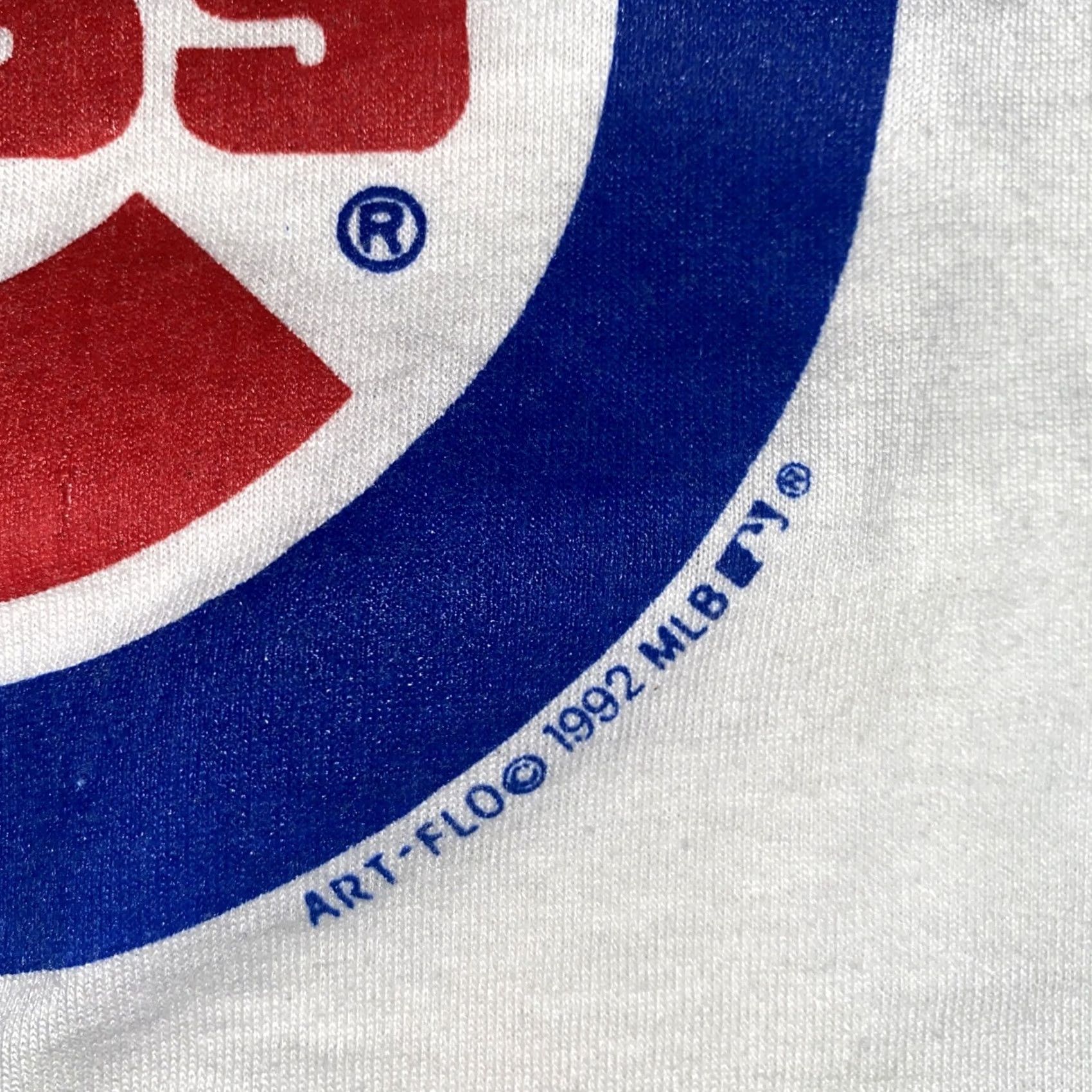 Vintage VINTAGE Cubs tee Screen Stars Best Made in USA L Men White USA 1992 Rare Shirt Size US L / EU 52-54 / 3 - 2 Thumbnail