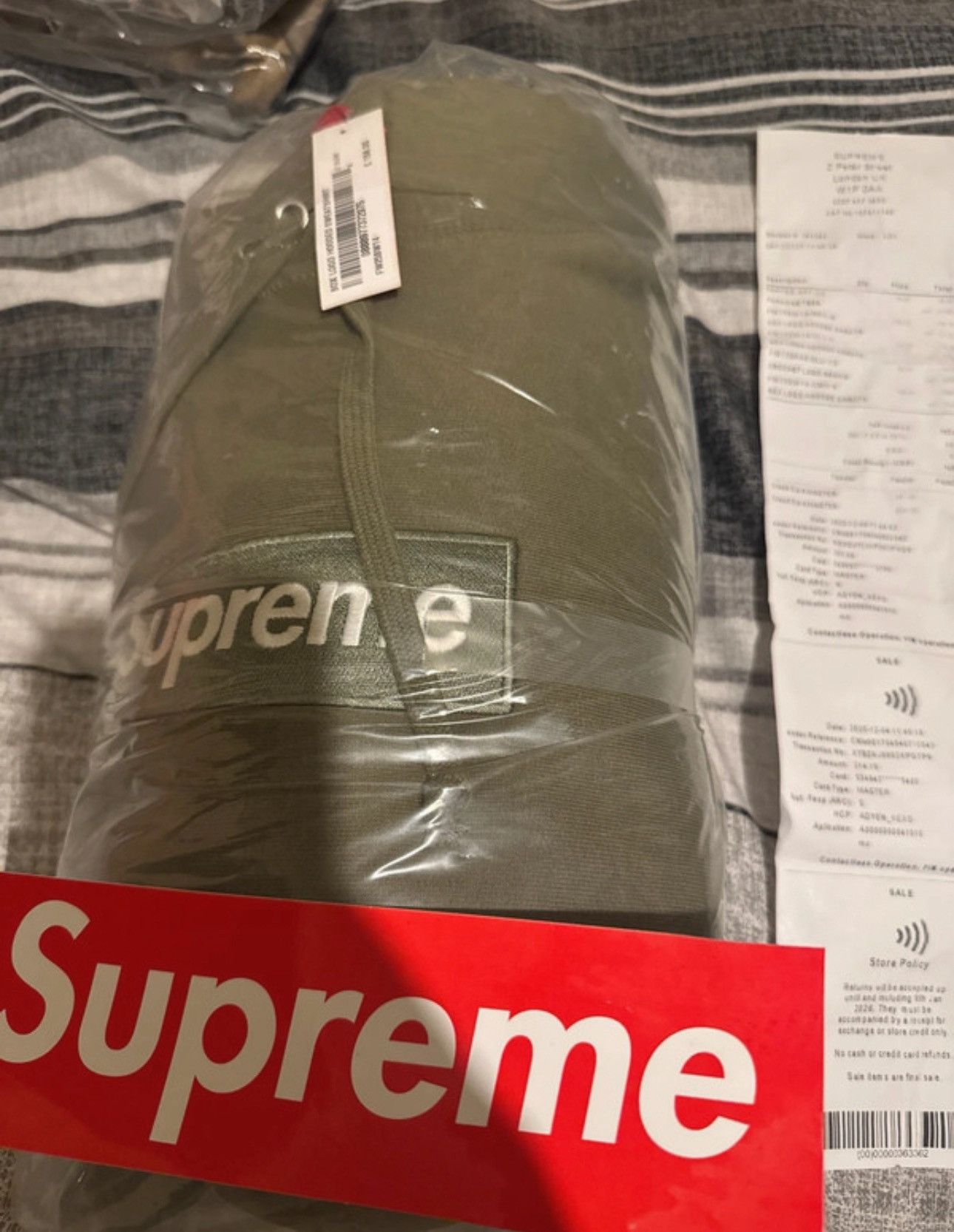 Supreme Supreme Olive Box Logo Hoodie Size US S / EU 44-46 / 1 - 2 Thumbnail