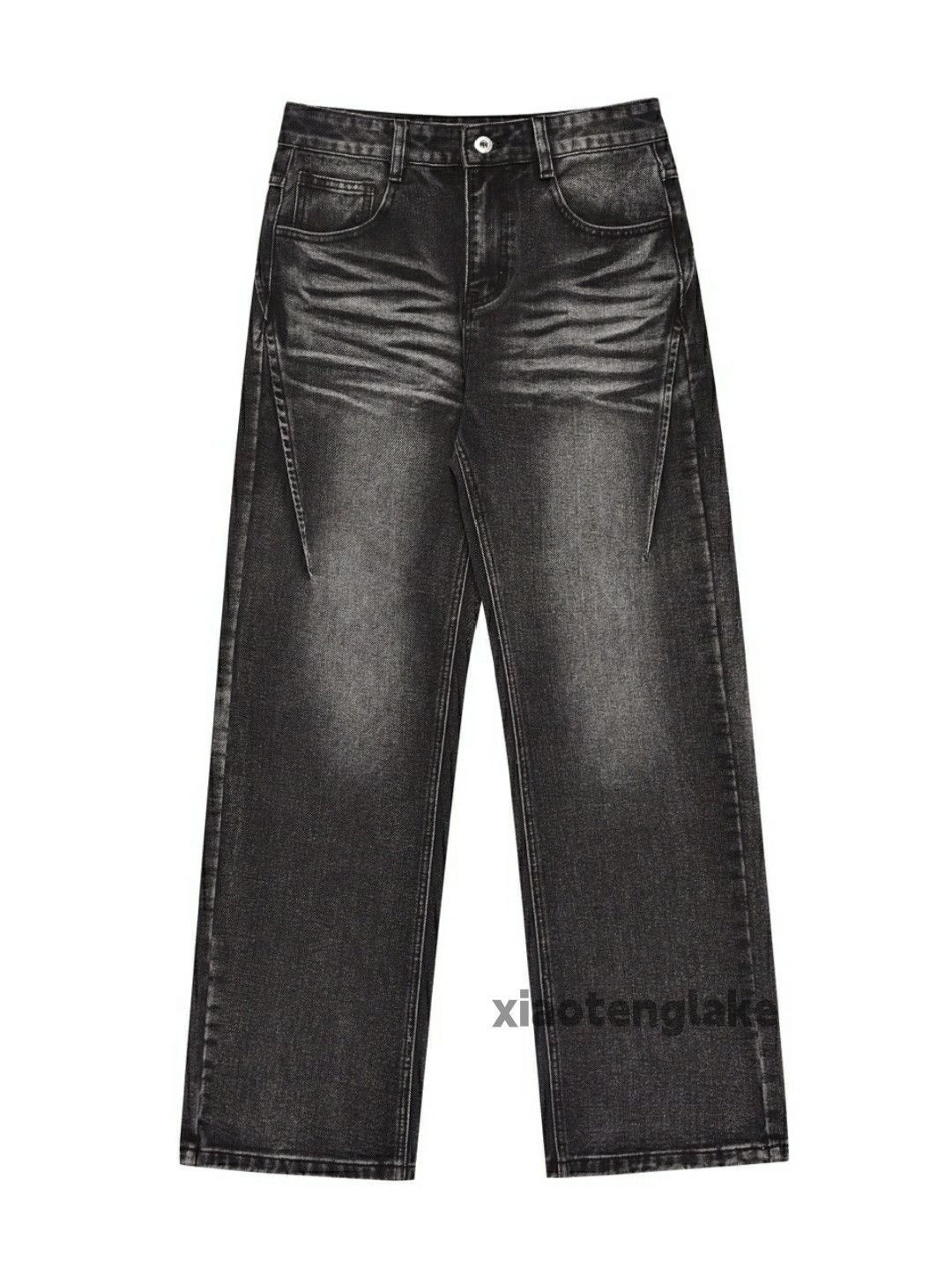Jean × Vintage washed faded cleanfit yuppie loose baggy jeans Size US 32 / EU 48 - 2 Thumbnail