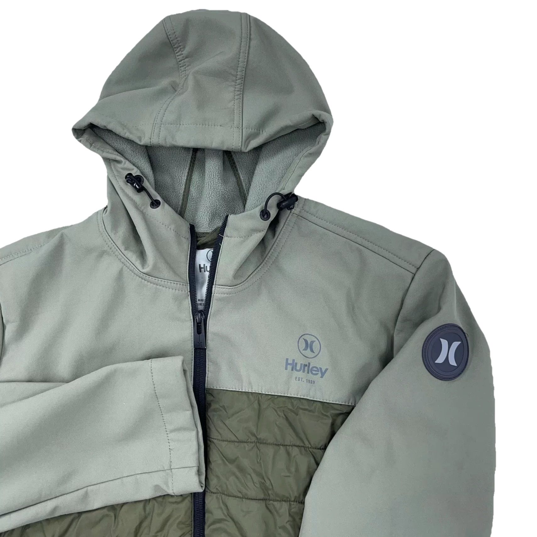 Hurley Hurley Jacket Men L Green Soft Shell Windbreaker Tech Performance Windbreaker Size US L / EU 52-54 / 3 - 3 Thumbnail