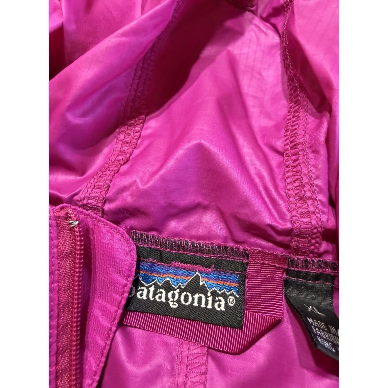 Patagonia Vintage Patagonia Womens Windbreaker Rain Jacket XL Lightweight Pink Purple Size XL / US 12-14 / IT 48-50 - 7 Thumbnail