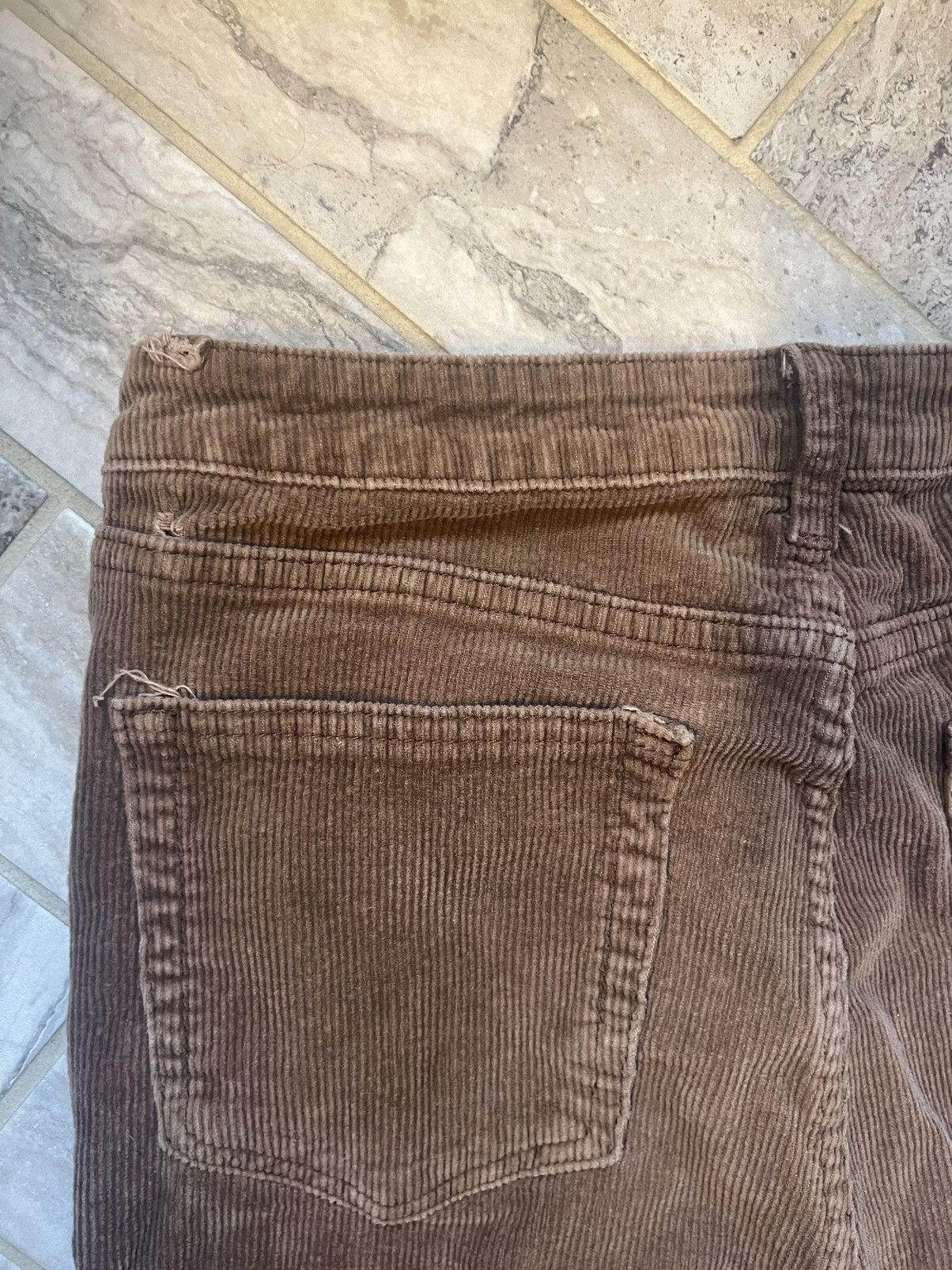 Vintage brown flared corduroy pants Size 27" / US 4 / IT 40 - 5 Thumbnail