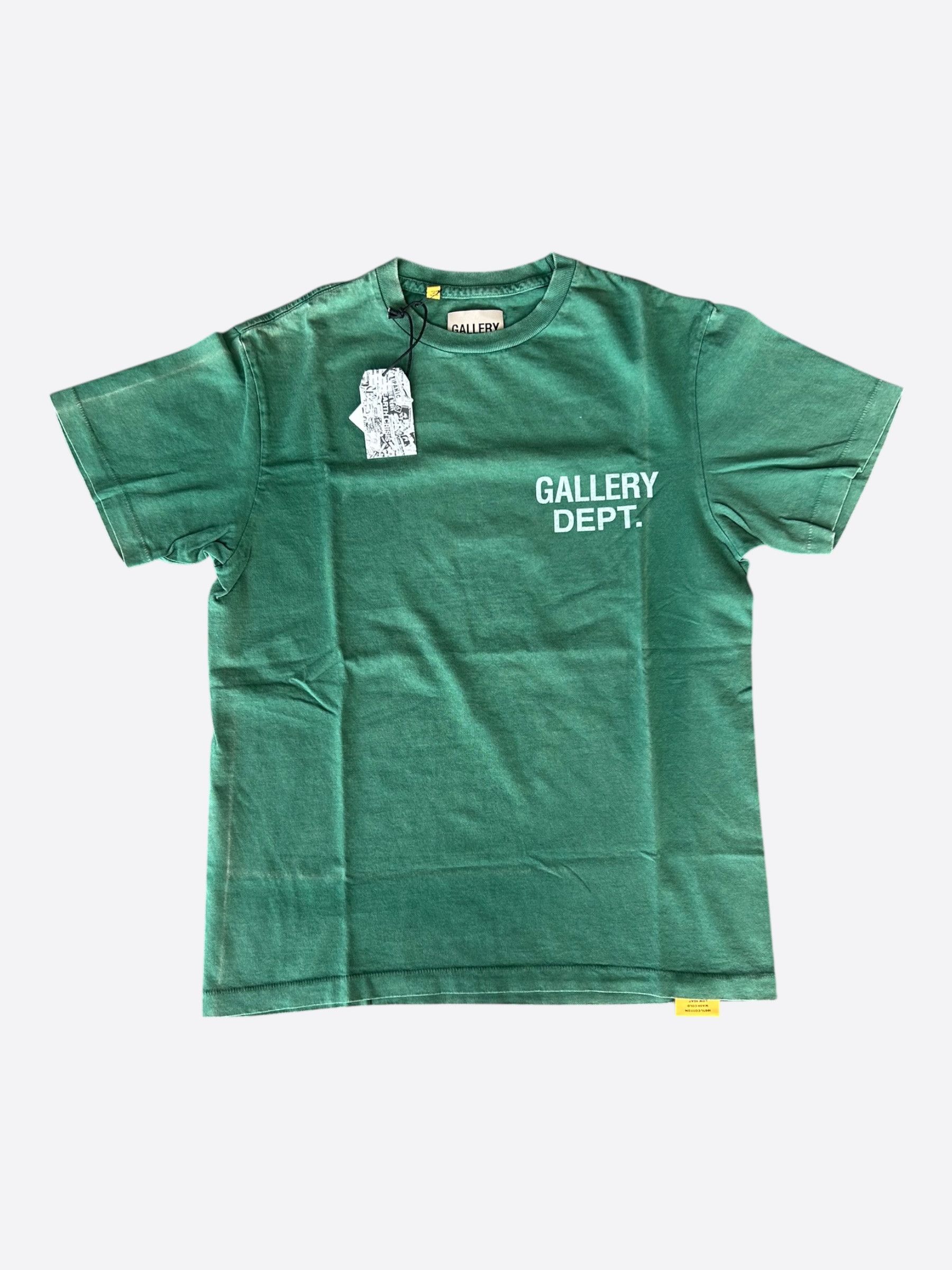 Gallery Dept. Gallery Dept Vintage Green & White Logo T-Shirt Size US S / EU 44-46 / 1 - 1 Thumbnail