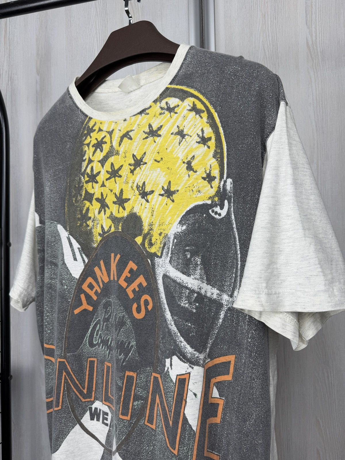 New York Yankees Vintage 90s Yankees Online Wear Play Company Rare tee shirt Size US XL / EU 56 / 4 - 4 Thumbnail