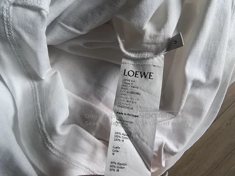 Loewe Loewe Men's Cotton T-Shirt, White, Brand Logo Layering Eff Size US M / EU 48-50 / 2 - 4 Thumbnail