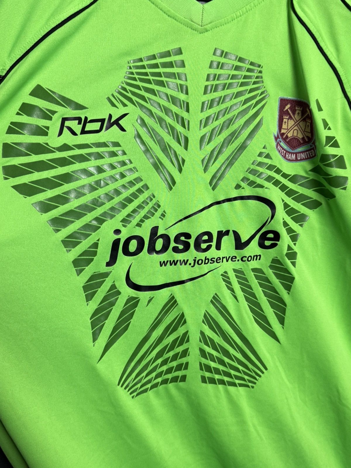 Reebok West Ham United 06/07 Goalkeeper Football Jersey Size US L / EU 52-54 / 3 - 3 Thumbnail