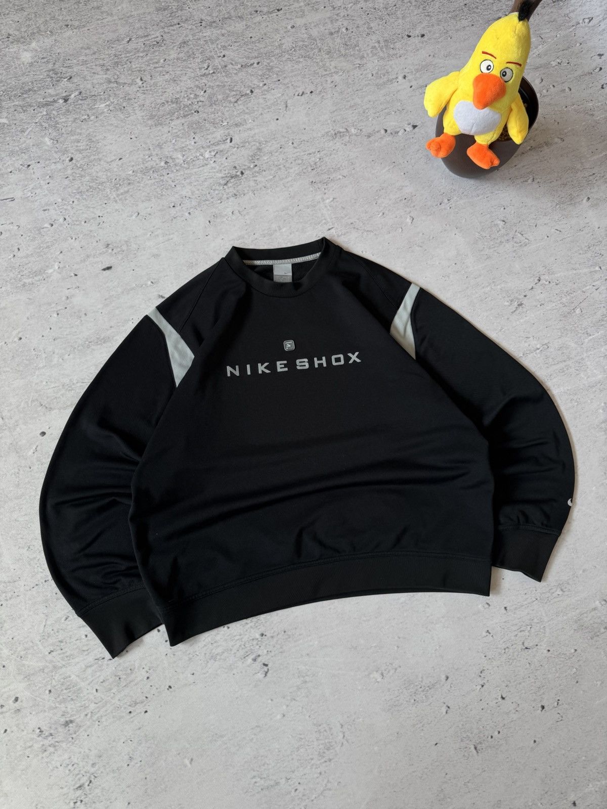 NIKE SHOX VINTAGE 00s OVERSIZE BAGGY SWEATSHIRT CENTER LOGO