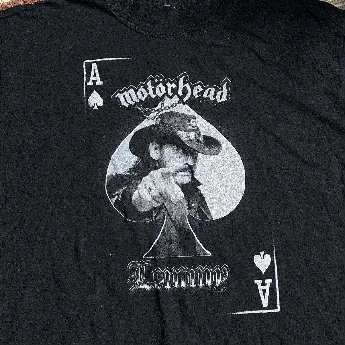 Band Tees VINTAGE MOTORHEAD ROCK BAND LEMMY KING CARD T SHIRT Size US XL / EU 56 / 4 - 2 Thumbnail