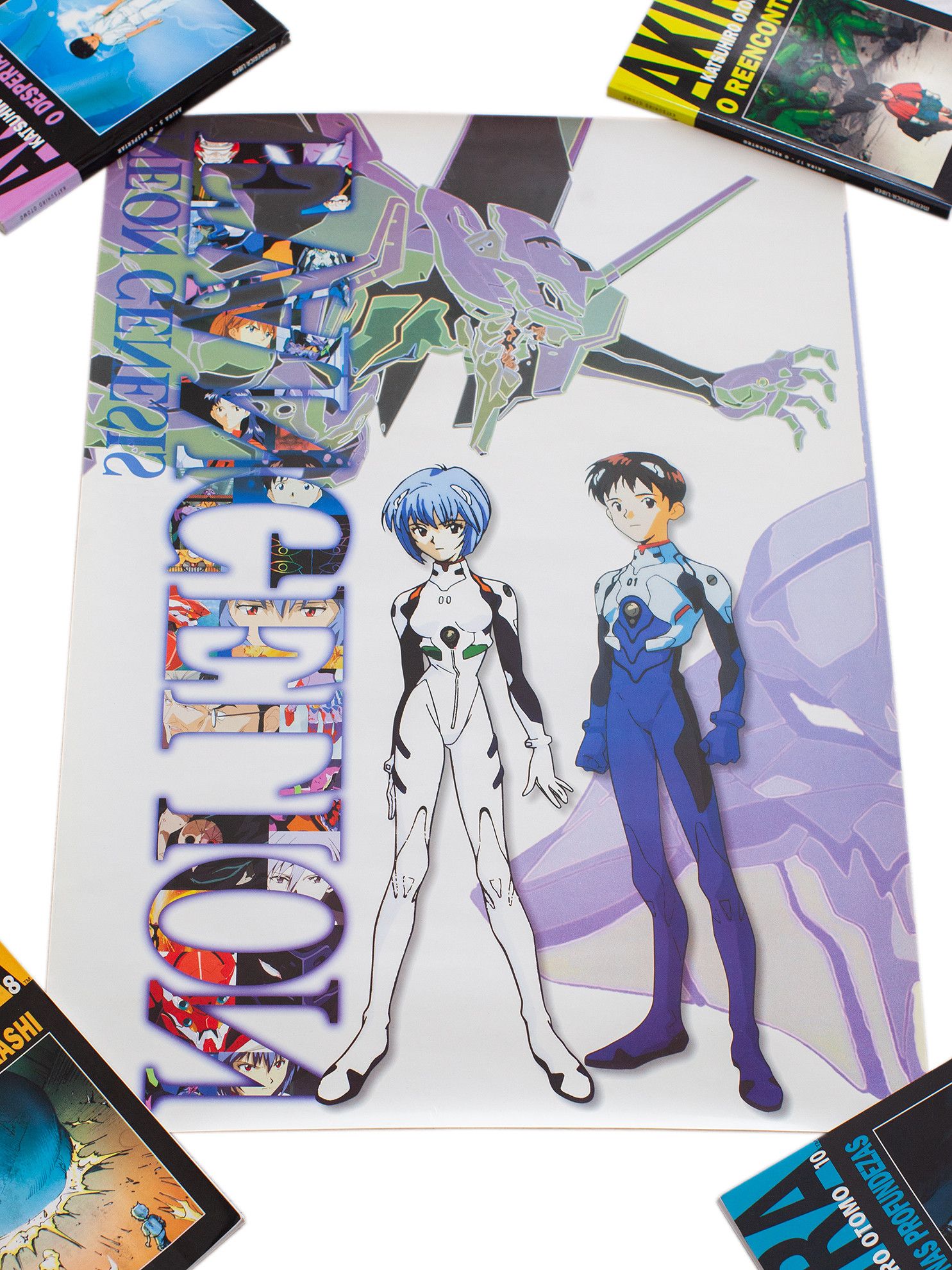 RARE! 2000 Y2K Neon Genesis Evangelion Anime B2 Poster