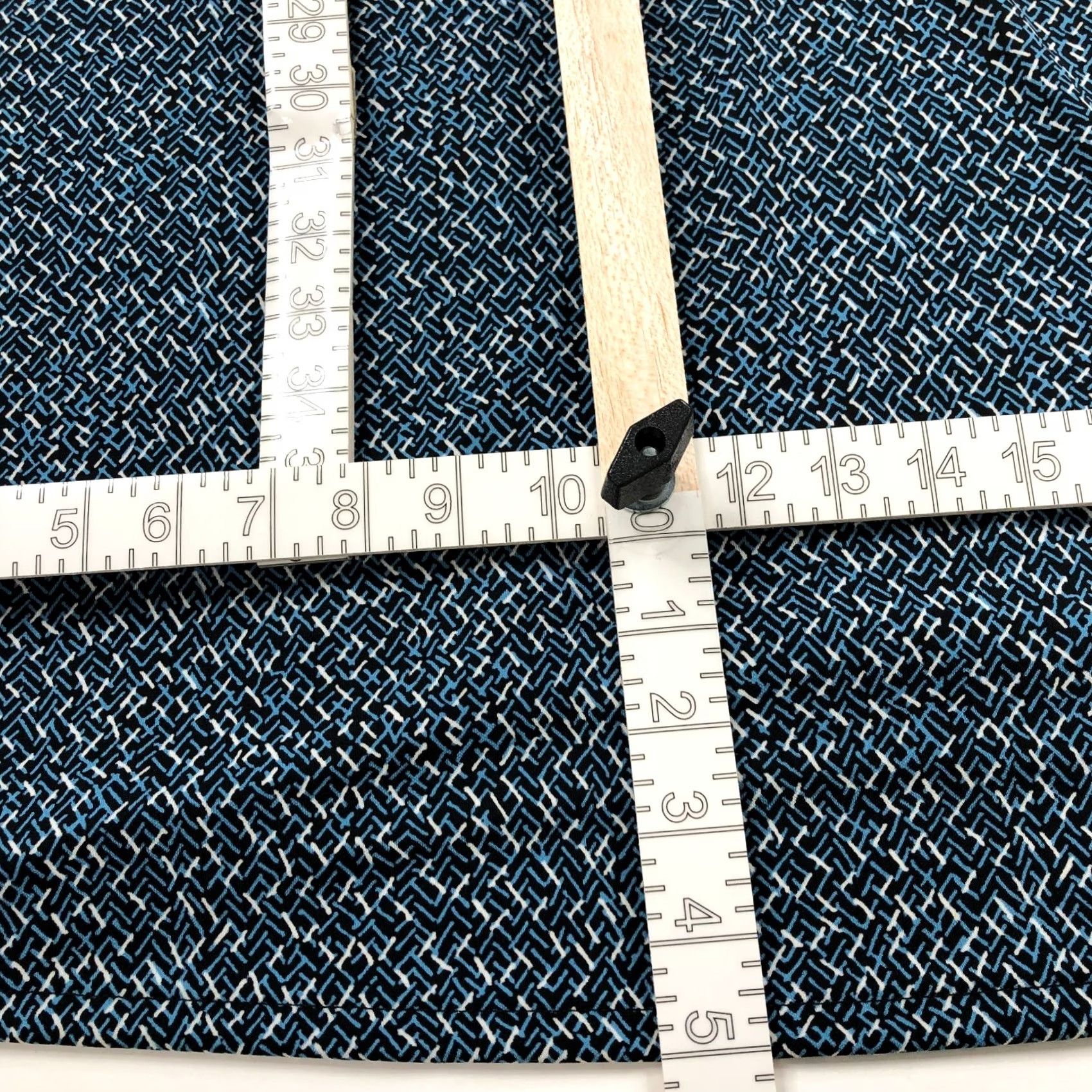 Lands' End Lands' End Dress A-Line Pullover Below Knee Belt Tie Black Blue Womens L Regular XS-XL not applicable Size L / US 10 / IT 46 - 7 Thumbnail