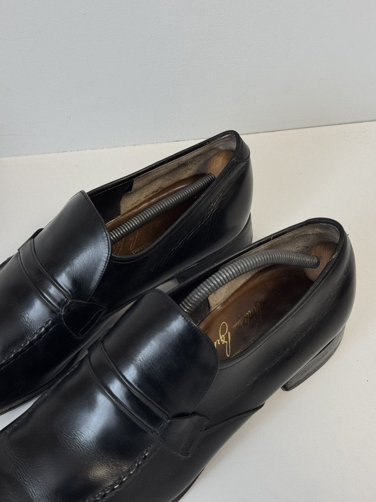 Barker Barker England Black Leather Slip-On Shoes Men UK 11.5 EU 46 Size US 11.5 / EU 44-45 - 5 Thumbnail