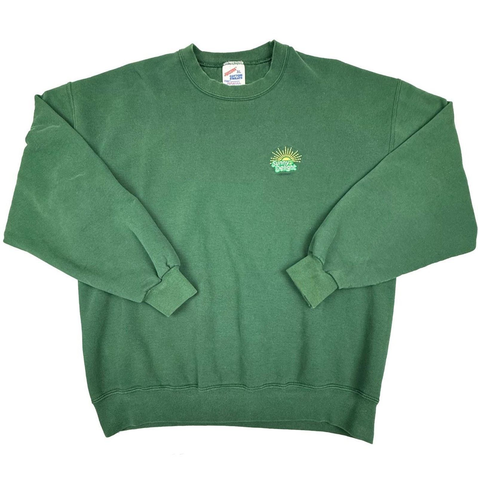 Jerzees Vintage 90s sunny delight crewneck XL USA Sunny D Size US XL / EU 56 / 4 - 1 Thumbnail