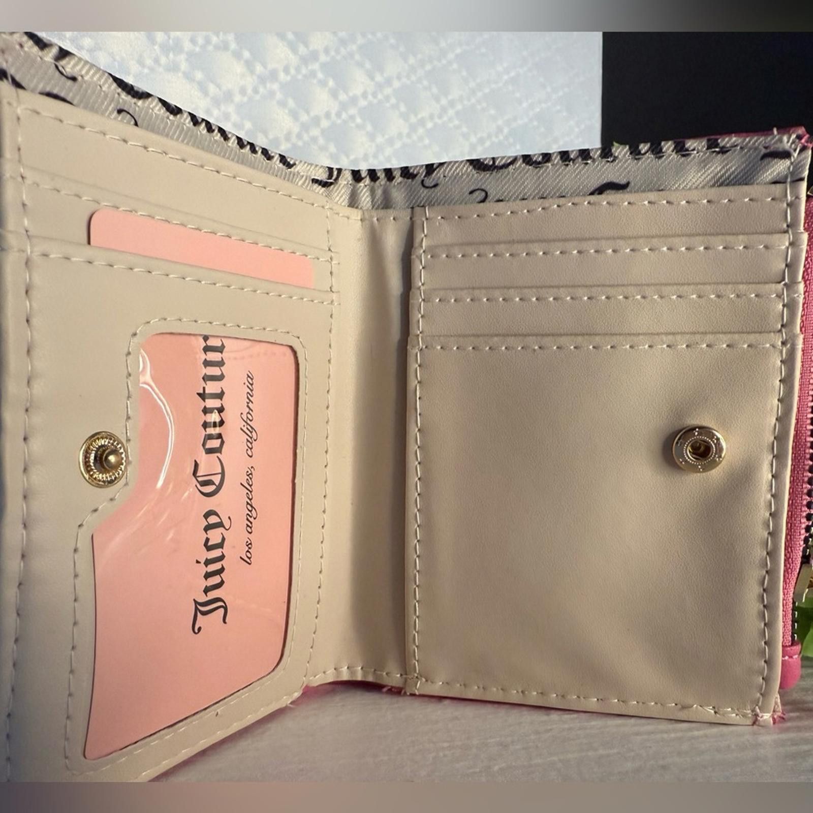 Juicy Couture Juicy Couture Pink Heart Quilted Wallet and Cardholder NWT Size ONE SIZE - 4 Thumbnail