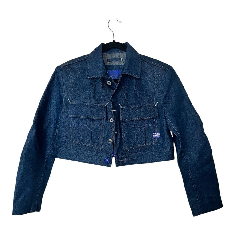 G-Star G-Star RAW Originals 3D Selvedge Cropped Jacket NWT Raw Den Size S / US 4 / IT 40 - 8 Thumbnail