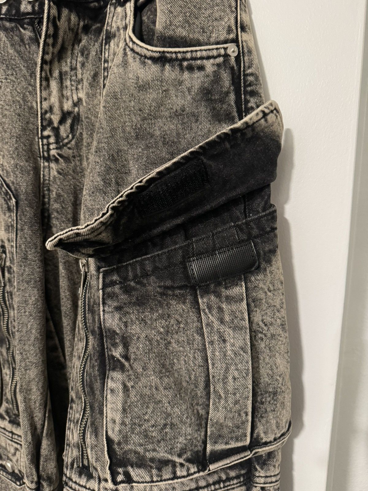 Designer × Diesel × Japanese Brand Work Style Multi-Pocket Jeans Size 28" / US 6 / IT 42 - 5 Thumbnail