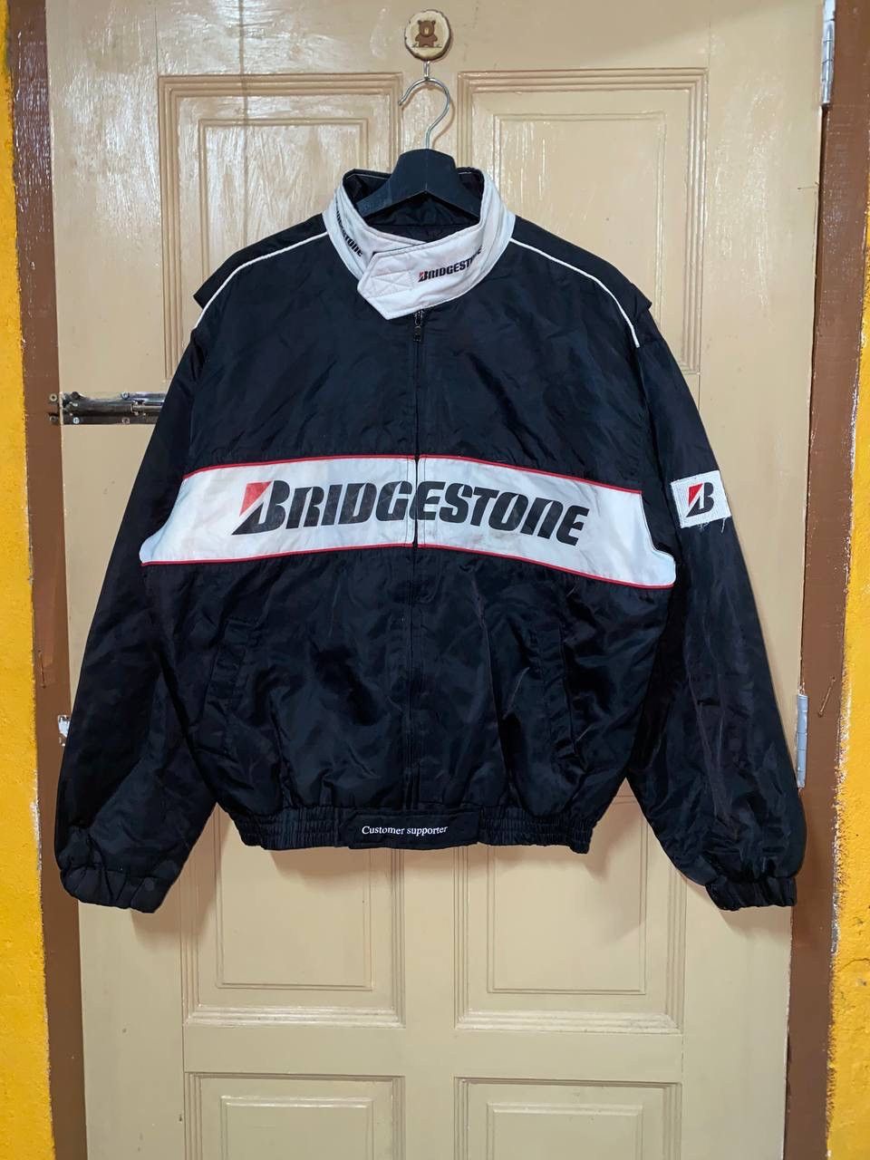 Vintage Vintage 90s Bridgestone Racing Bomber Jacket Size US L / EU 52-54 / 3 - 7 Thumbnail