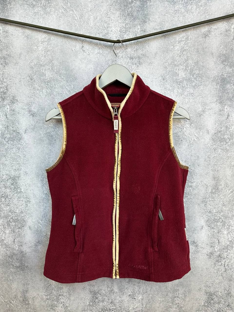 Other Schoffel Lyndon II Fleece Gilet in Claret Full Zip Vest Red Size S / US 4 / IT 40 - 1 Thumbnail