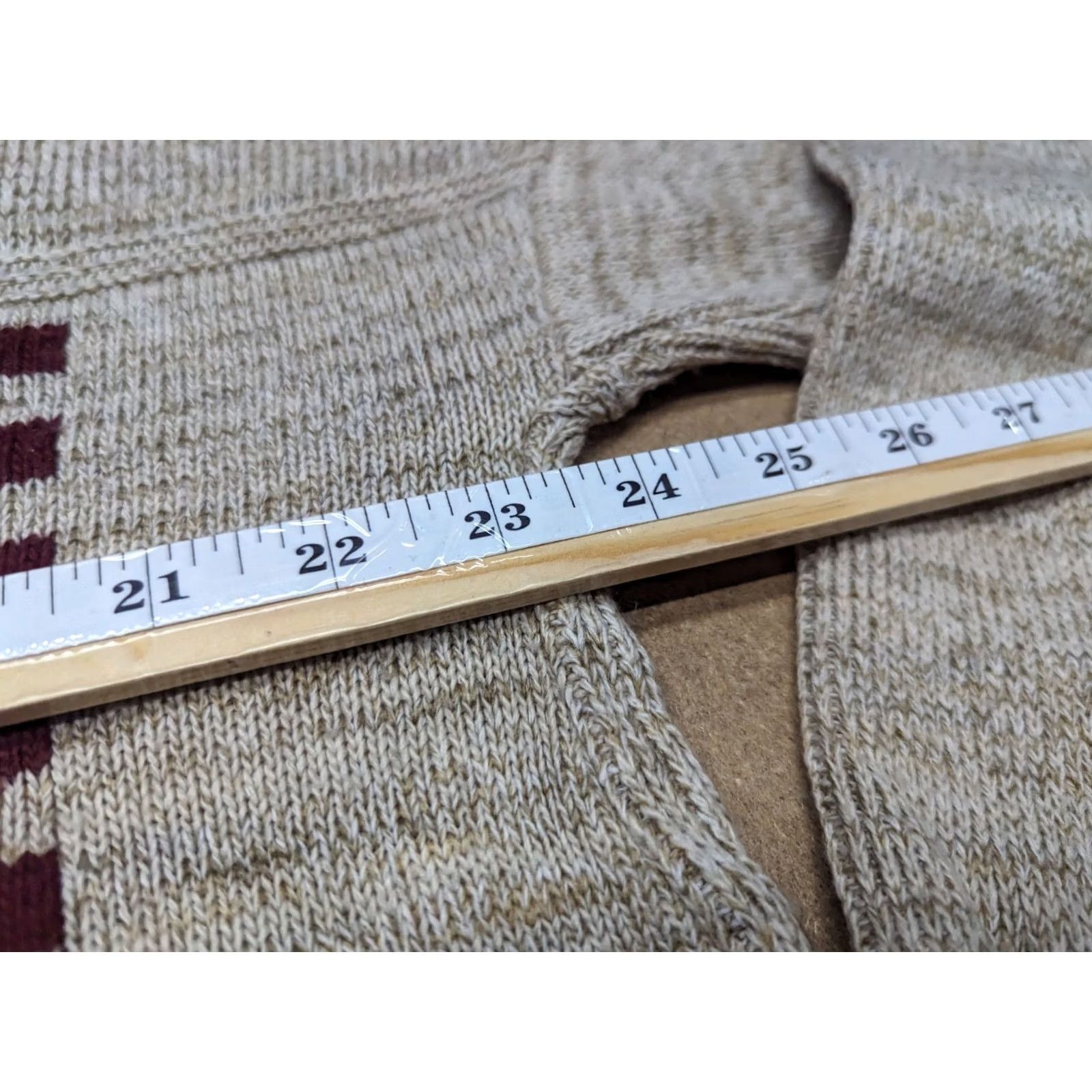 Polo Ralph Lauren VINTAGE Polo Jeans Company Mens Beige Sweater XL Made in USA Flag RARE Pullover Turtleneck Kn Size US XL / EU 56 / 4 - 5 Thumbnail