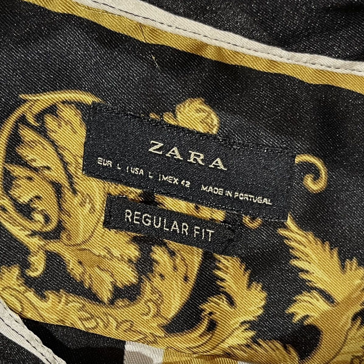 Versace × Vintage × Zara ❤️‍🔥 Vintage Versace Style ZARA Premium Shirt Medusa Size M - L Size US L / EU 52-54 / 3 - 5 Thumbnail