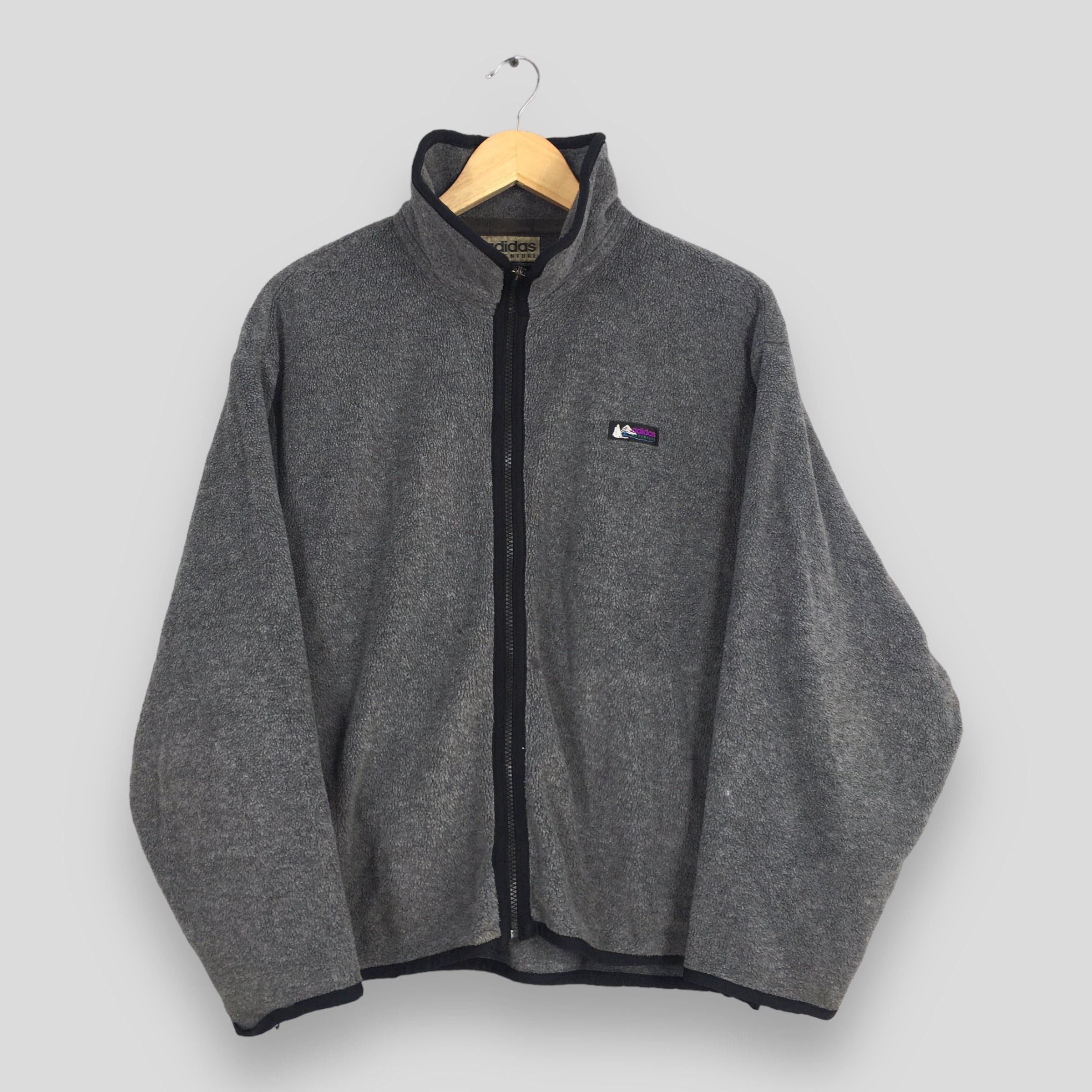 Adidas × Vintage Vintage Adidas Equipment Fleece Zipper Sweater Medium Size US M / EU 48-50 / 2 - 1 Thumbnail