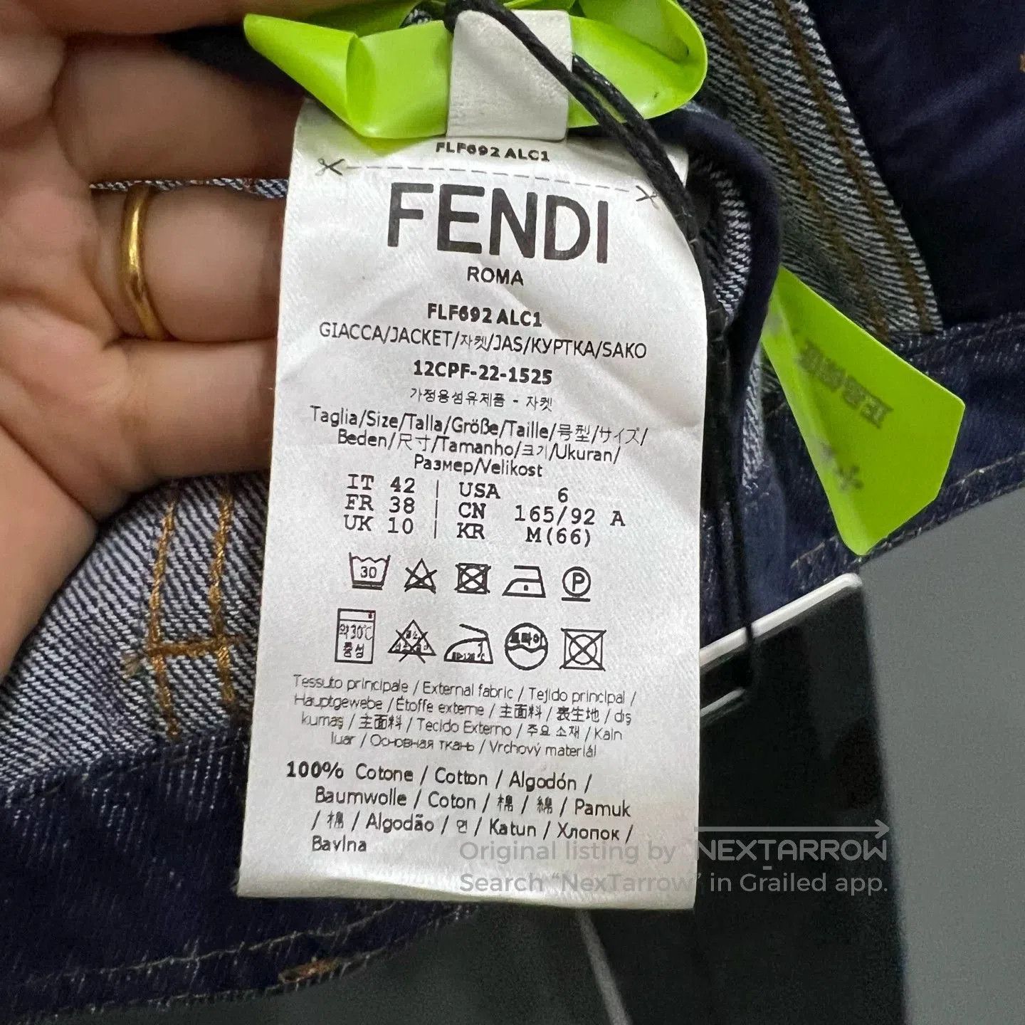 Fendi fendi blue denim jacket size 42 brand. Size US XS / EU 42 / 0 - 5 Thumbnail