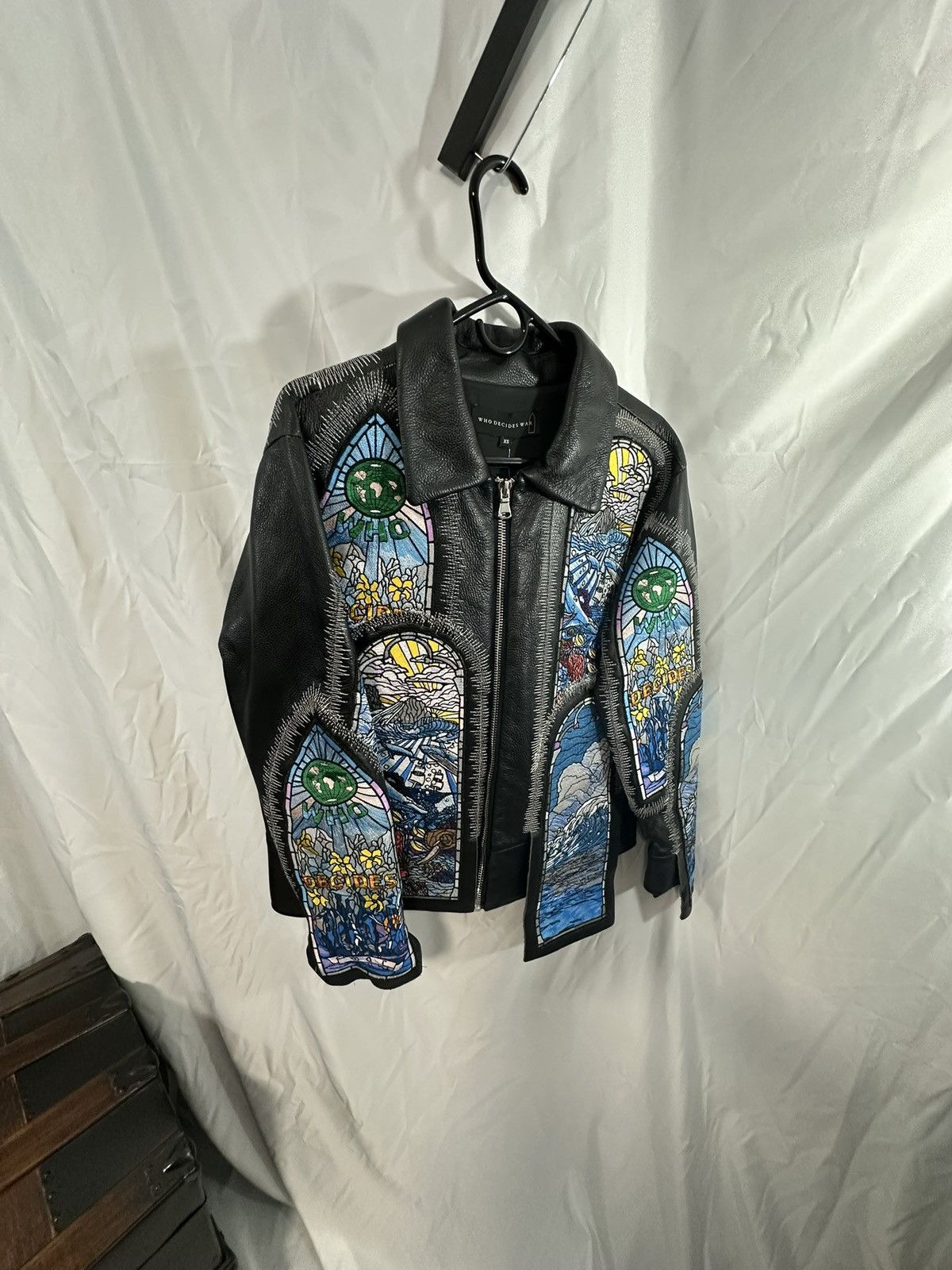 Who Decides War WHO DECIDES WAR OCEAN TRUCKER HEAVY LEATHER JACKET size XL Size US XL / EU 56 / 4 - 2 Thumbnail