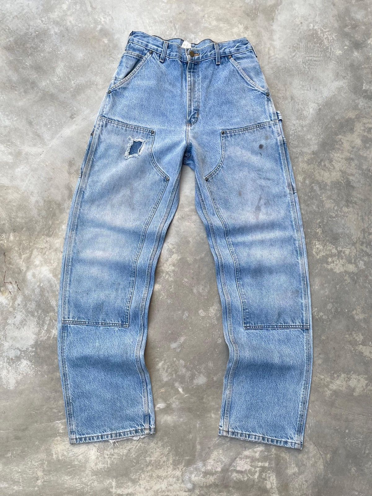 Carhartt Faded Dark Stone Carhartt Doublekne B73-BDST🪡Grunge Size US 32 / EU 48 - 1 Thumbnail