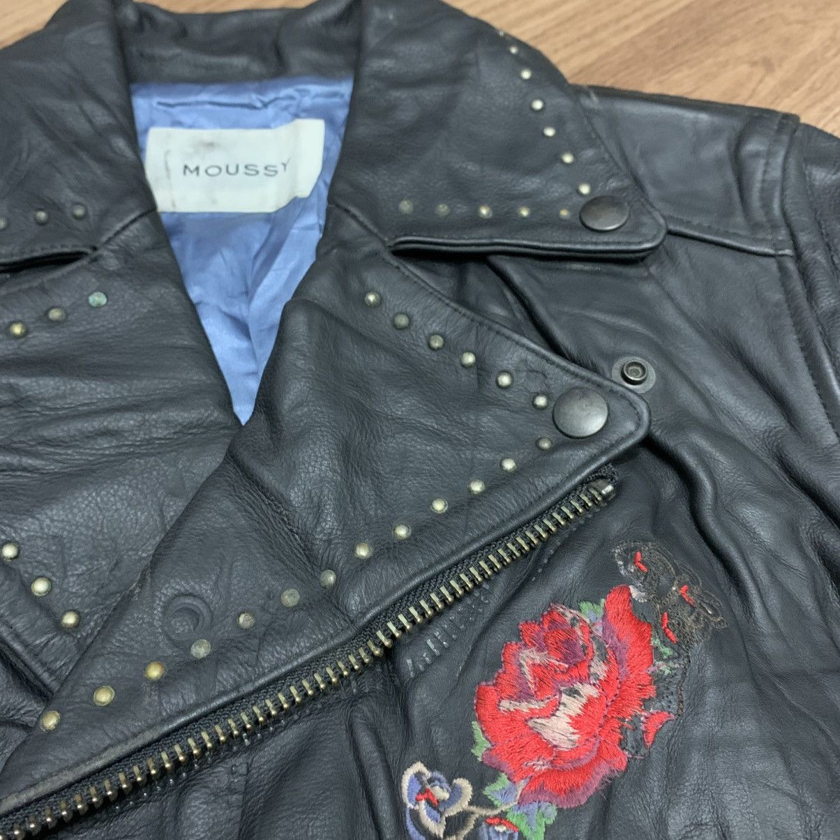 MOUSSY VINTAGE MOUSSY LEATHER JACKET Size S / US 4 / IT 40 - 10 Thumbnail