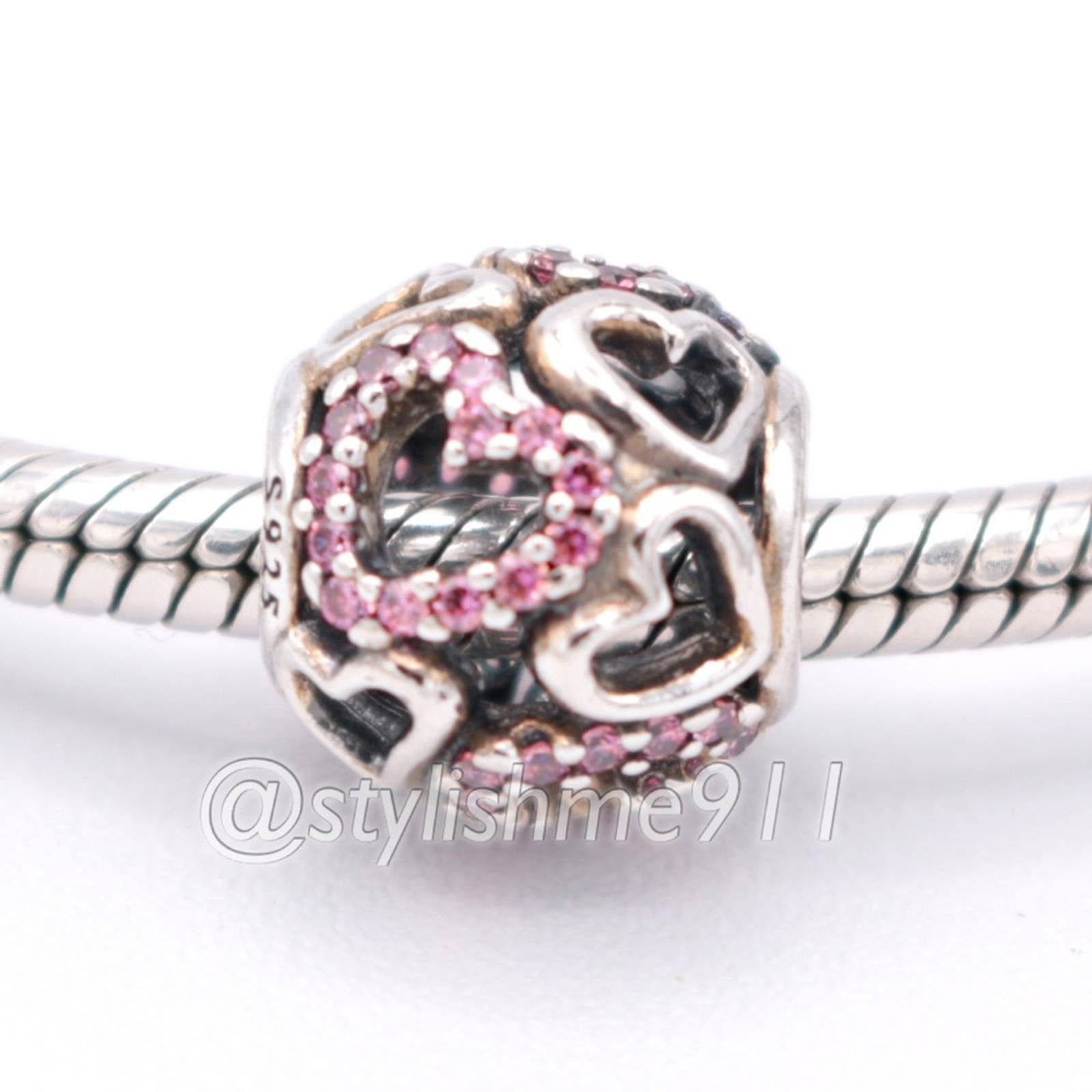 pandora Authentic PANDORA Falling in Love Charm - 791424CZS Size ONE SIZE - 1 Thumbnail