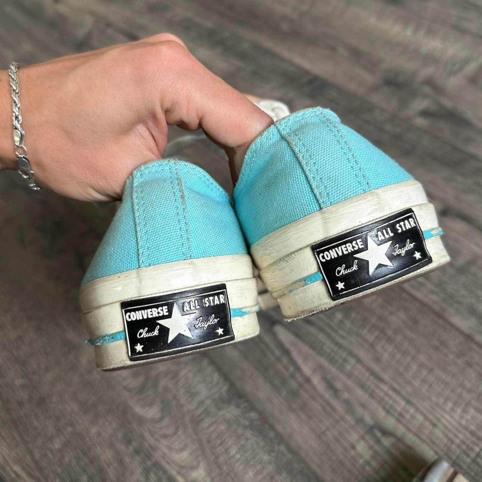 Converse Baby Blue Aqua Chuck Taylor Converse OX Low Chuck 70 Sneaker Size US 8 / EU 41 - 6 Thumbnail