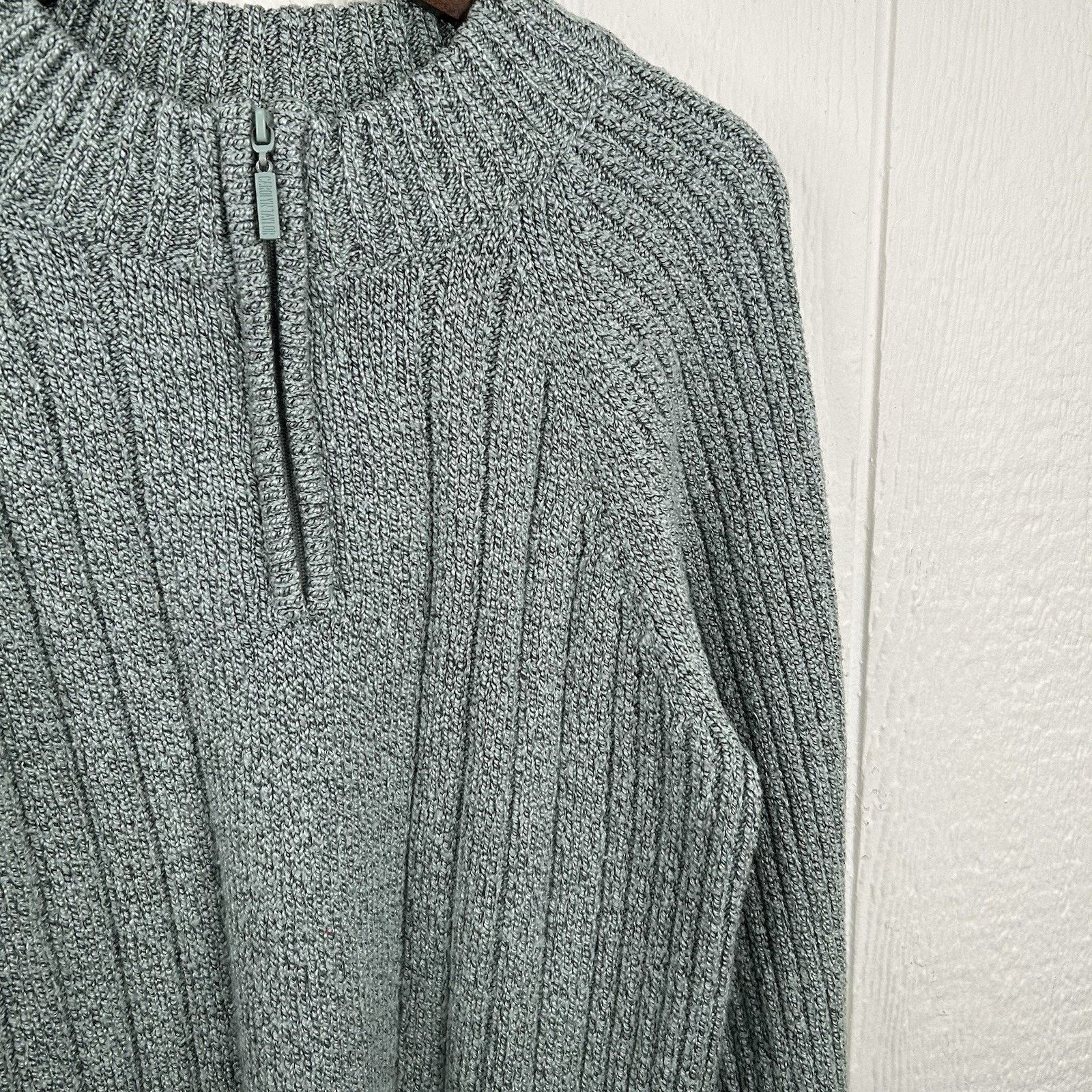 Other Vintage 90’s Quarter Zip Knit Light Green Sweater Medium Size US M / EU 48-50 / 2 - 3 Thumbnail