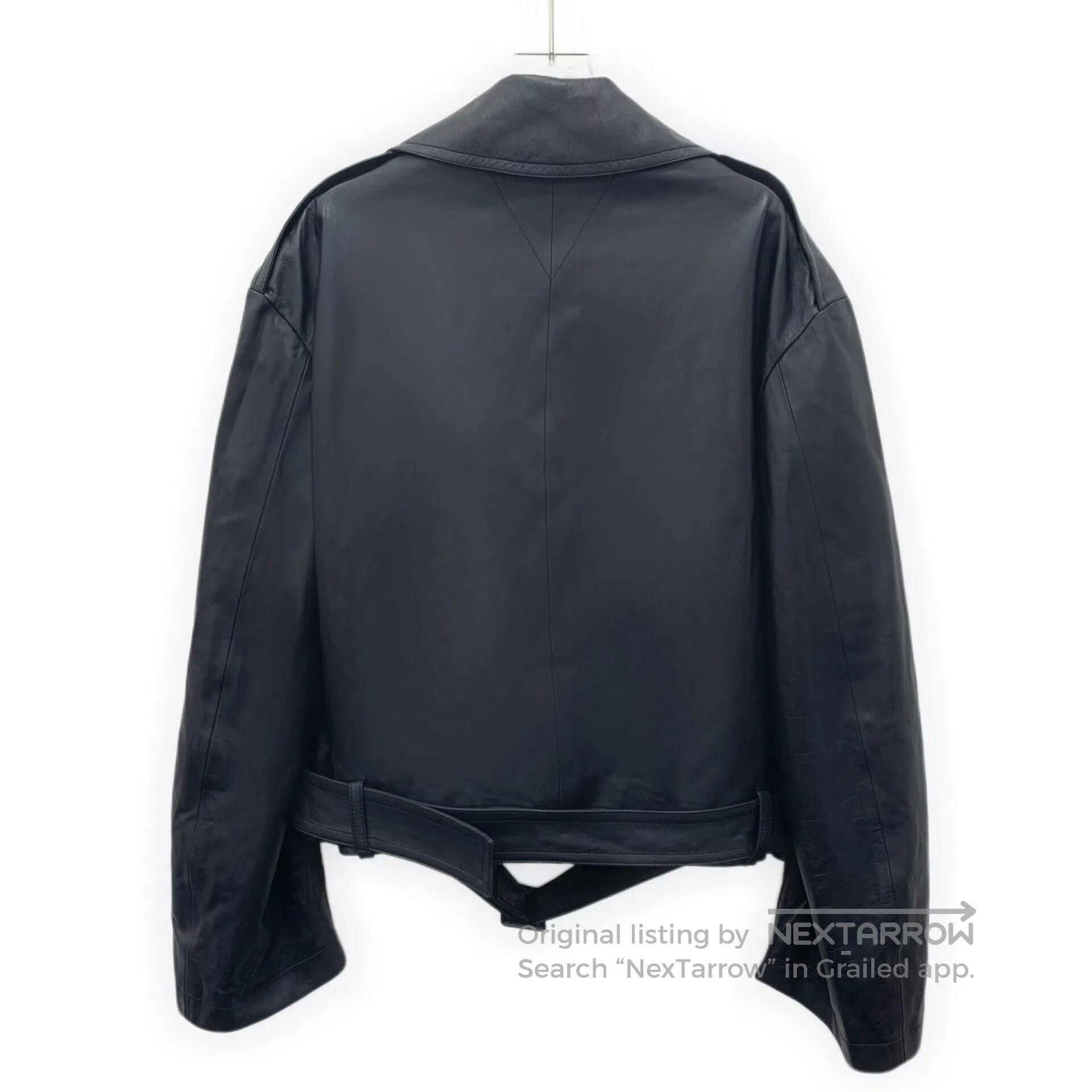 Bottega Veneta Bottega Veneta Black Lamb Leather Collar Long-Sleeve Leath Size US S / EU 44-46 / 1 - 2 Thumbnail