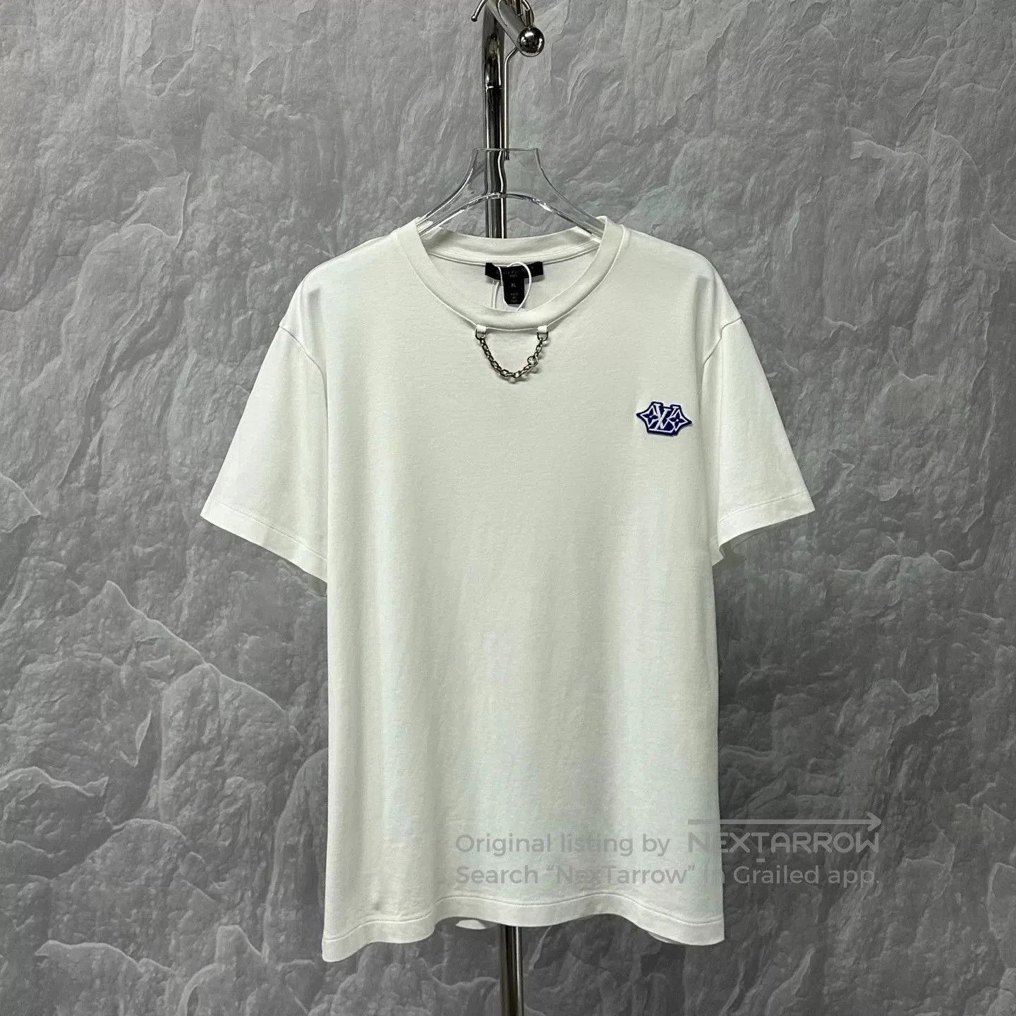 Louis Vuitton louis vuitton embroidered logo short sleeve t-shirt. Size US XL / EU 56 / 4 - 1 Thumbnail