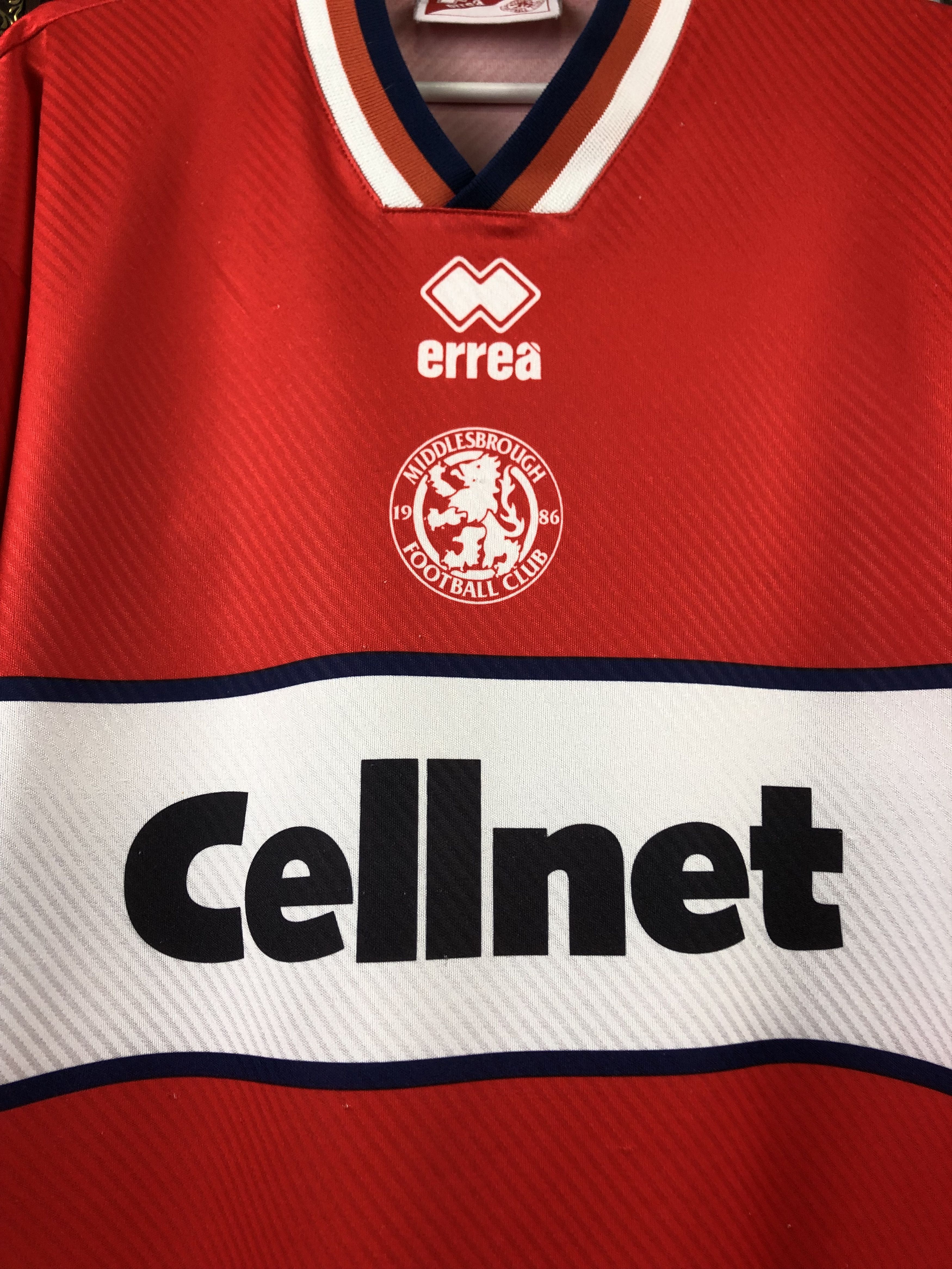 Vintage Middlesbrough shirt 1997 Soccer Errea Jersey Mens Trikot Size US XL / EU 56 / 4 - 5 Thumbnail
