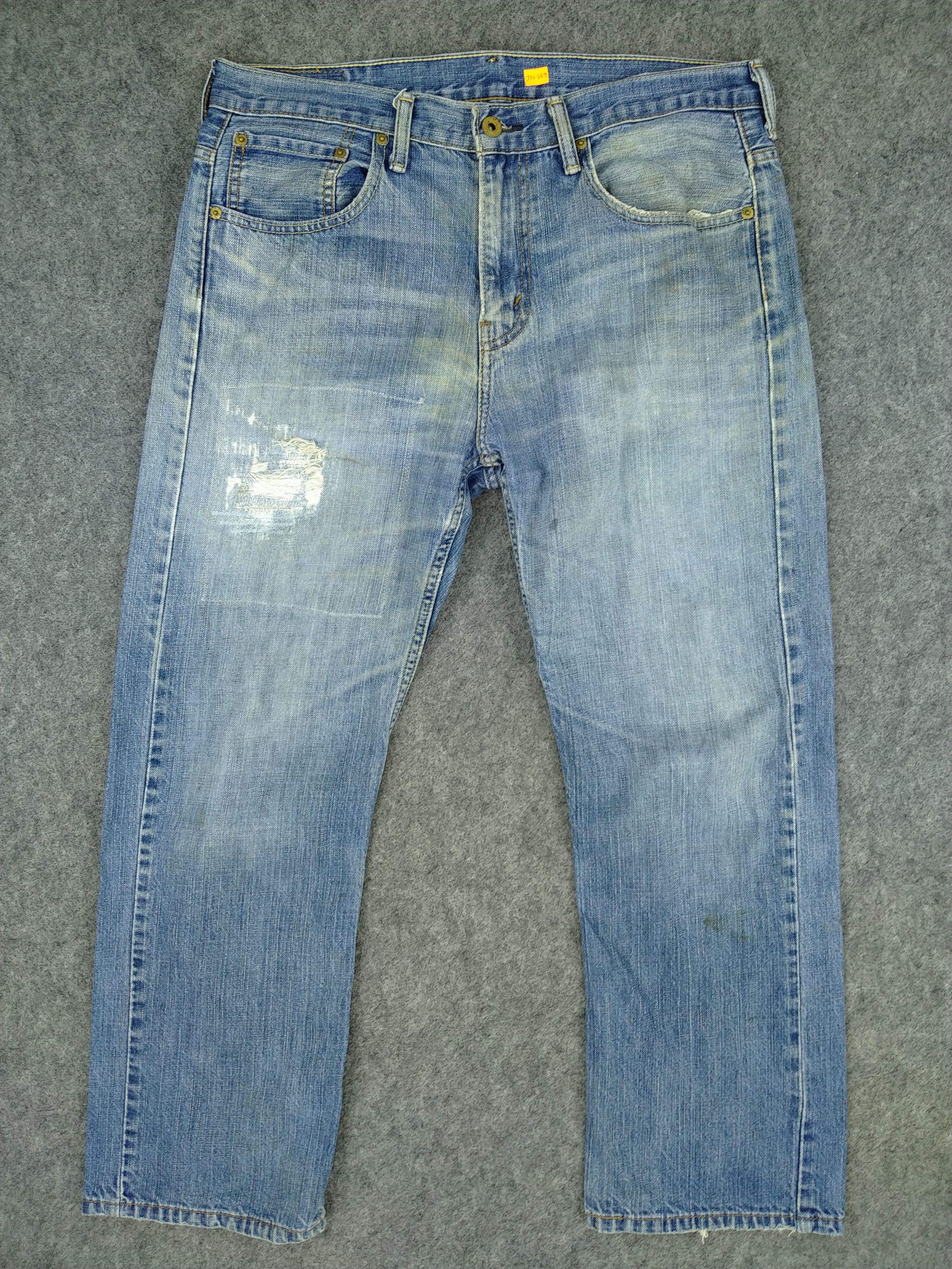 Levi's Vintage Levi's 569 Dirty Distressed Denim 35 x 28 -JN569 Size US 35 - 1 Thumbnail
